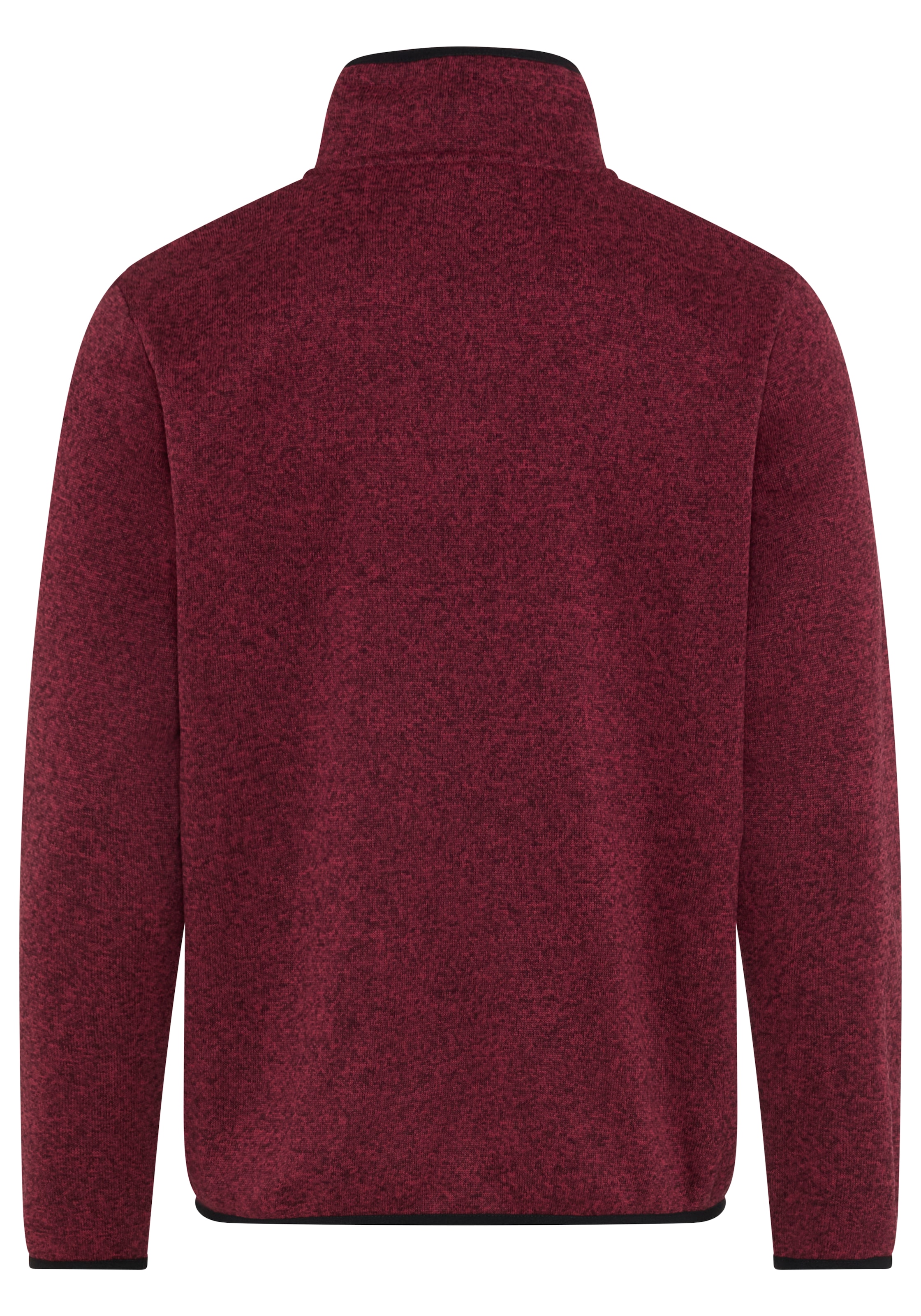 Man's World Pull en polaire , avec encolure haute et fermée, aspect chiné, style sportif
