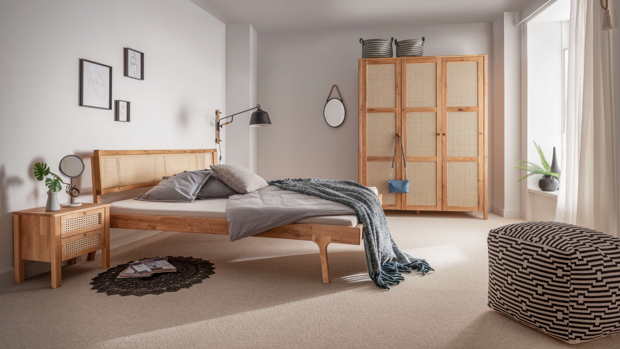 Image of GOODproduct Nachtkonsole "Hällevik Nachtkonsole, Nachtkommode in hochwertiger Verarbeitung" 1 Stk. tlg. Massivholz, Skandinavisches Design, Robust, stabil, FSC zertifiziert