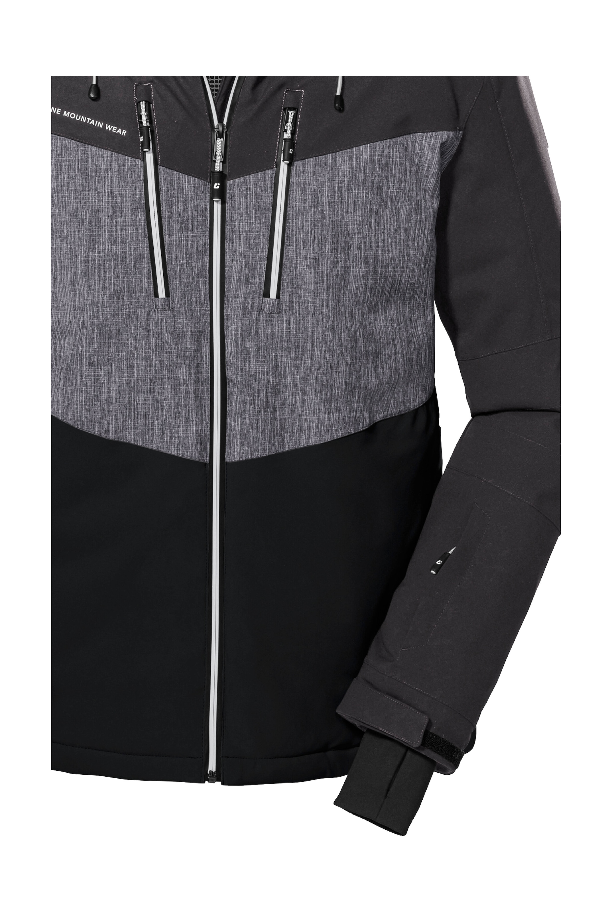 Killtec Skijacke »KSW 45 MN SKI JCKT«, Trendige, wasserdichte Skijacke mit abnehmbarer Kapuze und Schneefang