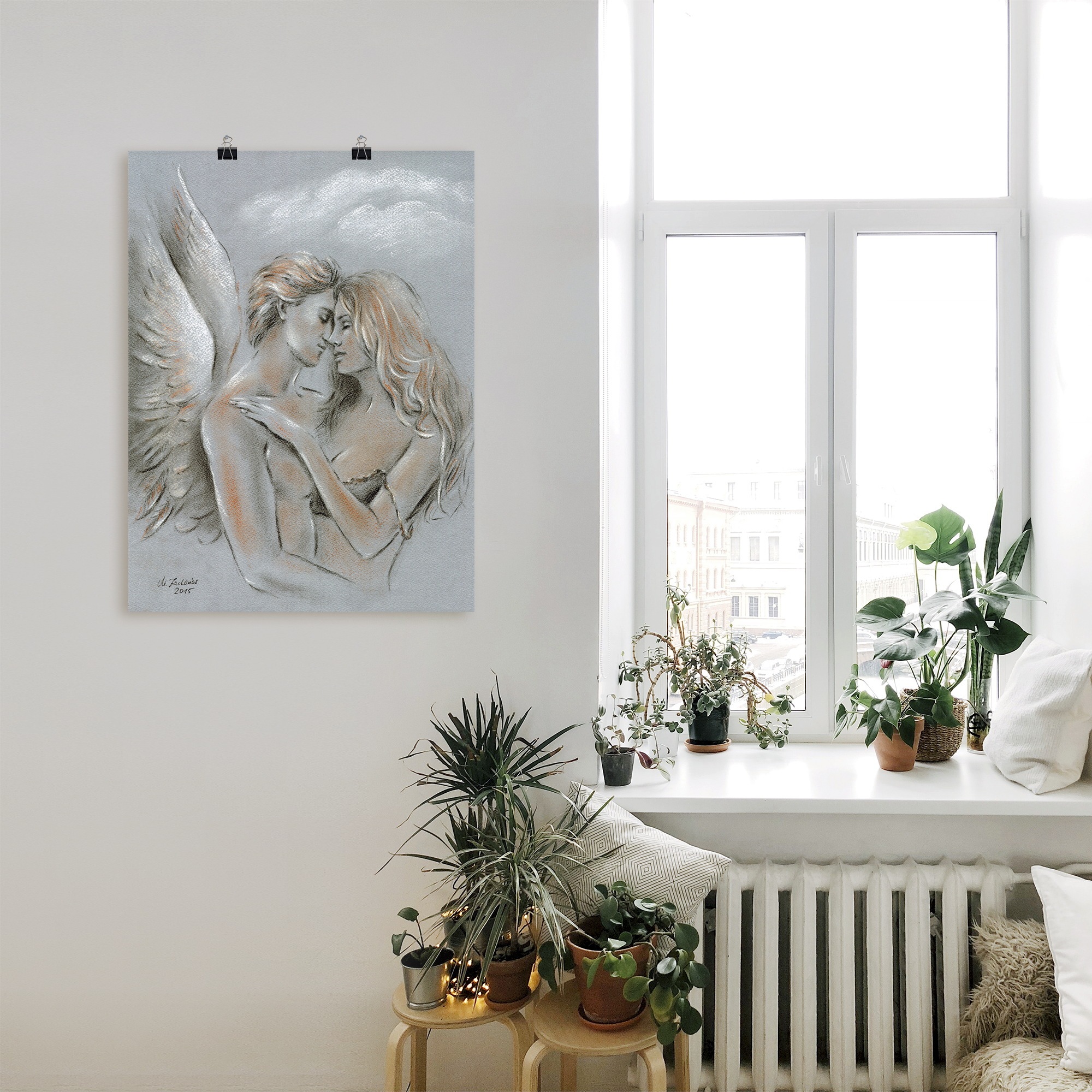 Artland Wandbild »Engel auf Erden«, klassische Fantasie, (1 St.), als Leinwandbild, Poster in verschied. Grössen