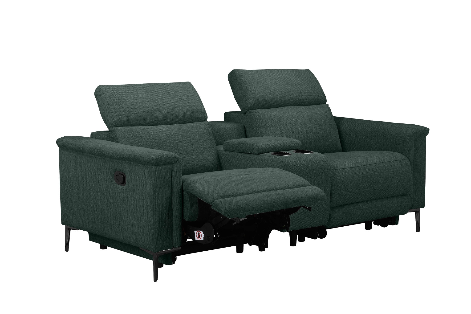 Home affaire 2-Sitzer »Lund, 2er-Kinosofa, TV-Sessel, Multimedia-Sofa, USB-A,« m. elektrischer o. manueller Relaxfunktion, Getränkehalter u. Staufach