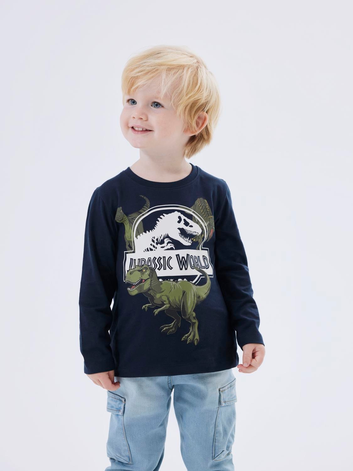 Langarmshirt »NMMNIJAL JURASSIC LS TOP NOOS SKY«