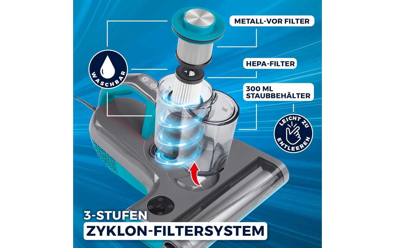 CLEANmaxx Lave-linge-aspirateur »CLEANmaxx Milben-Handstaubsauger«