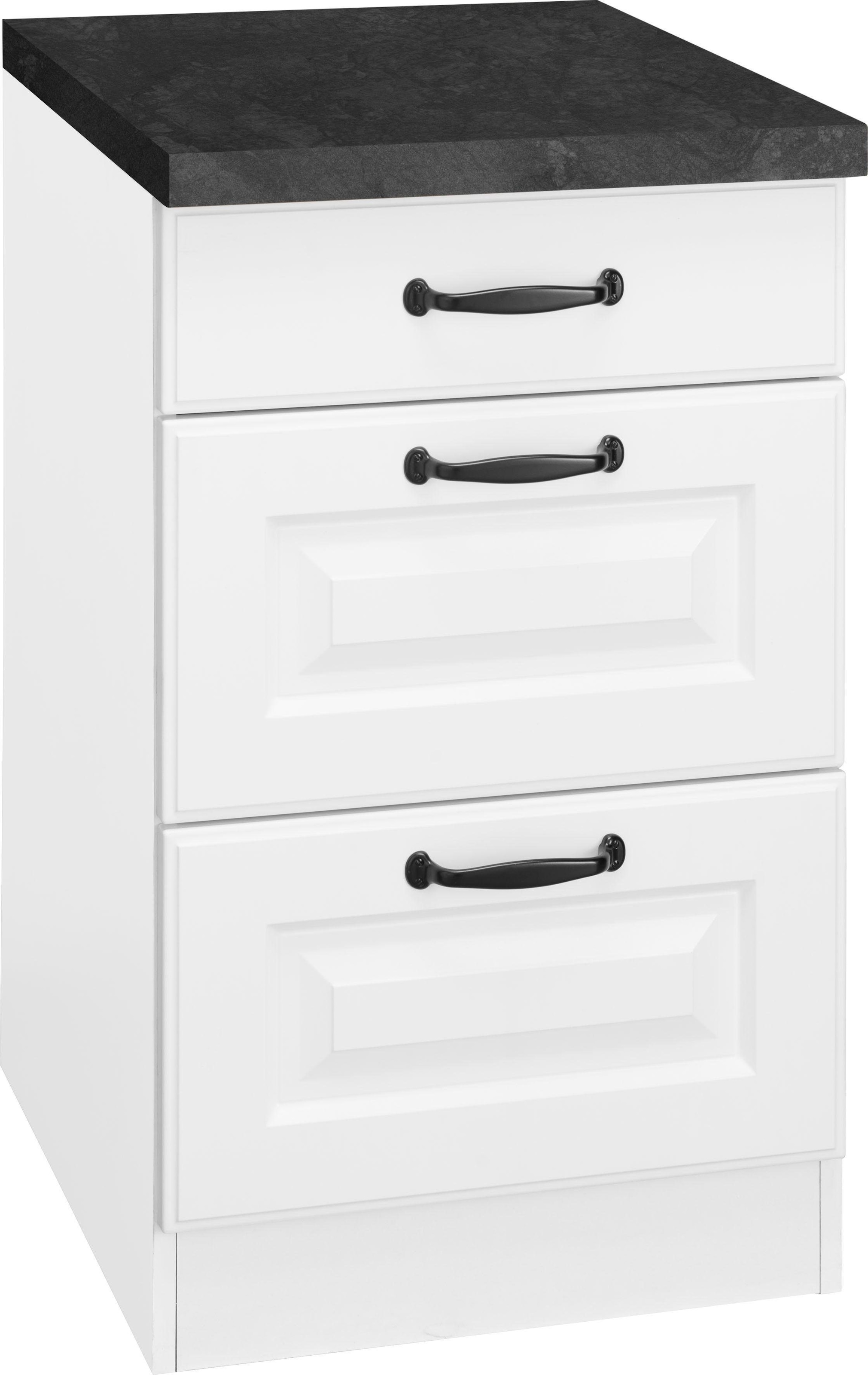 Image of wiho Küchen Unterschrank »Erla«, 50 cm breit, mit 2 grossen Auszügen bei Ackermann Versand Schweiz