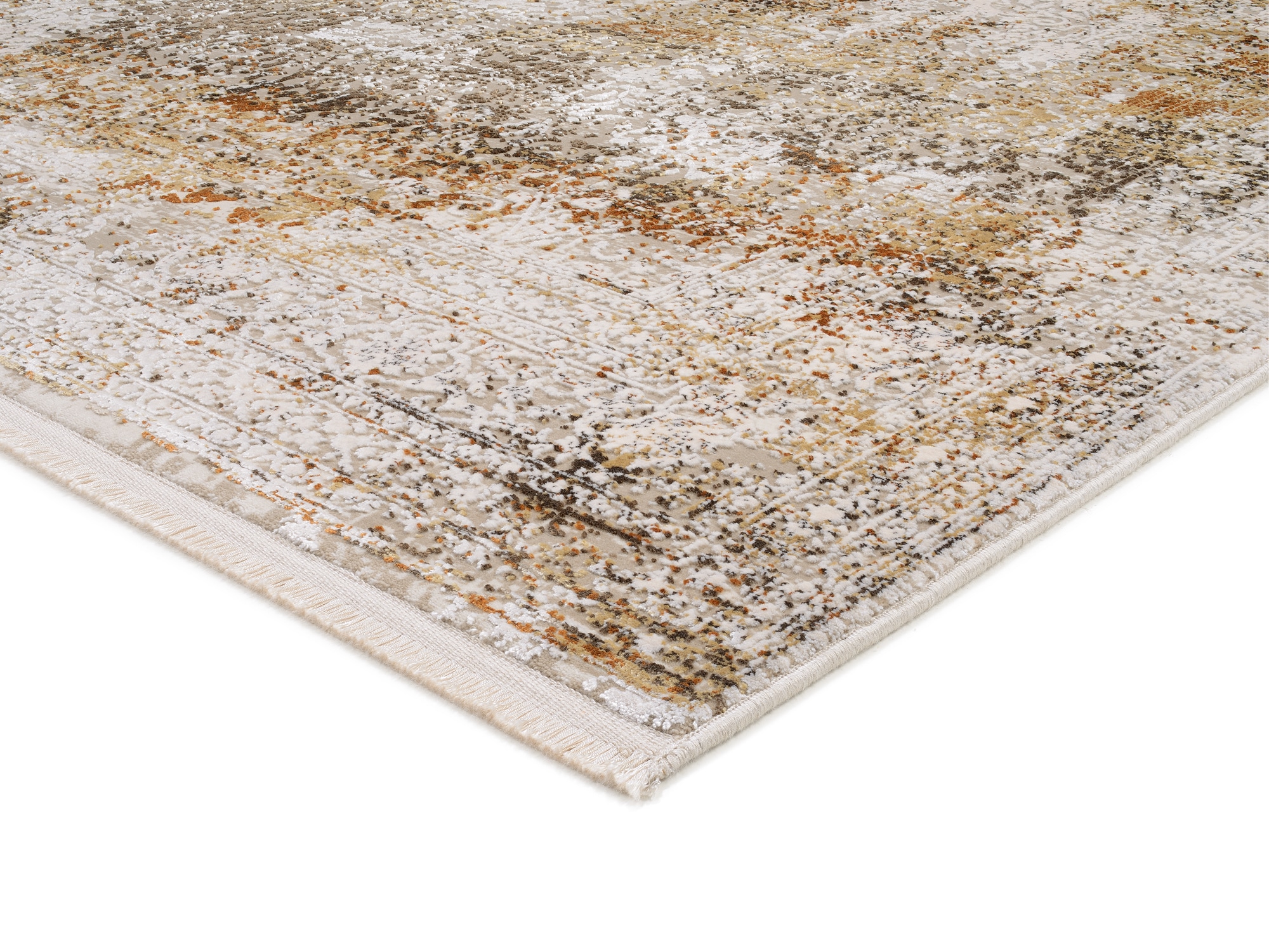 OCI DIE TEPPICHMARKE Tapis »BESTELLER CAVA , auch als Läufer und in Rund« Rectangulaire 8 mm Höhe viscose brillante, avec franges, structure haute basse, vintage, salon