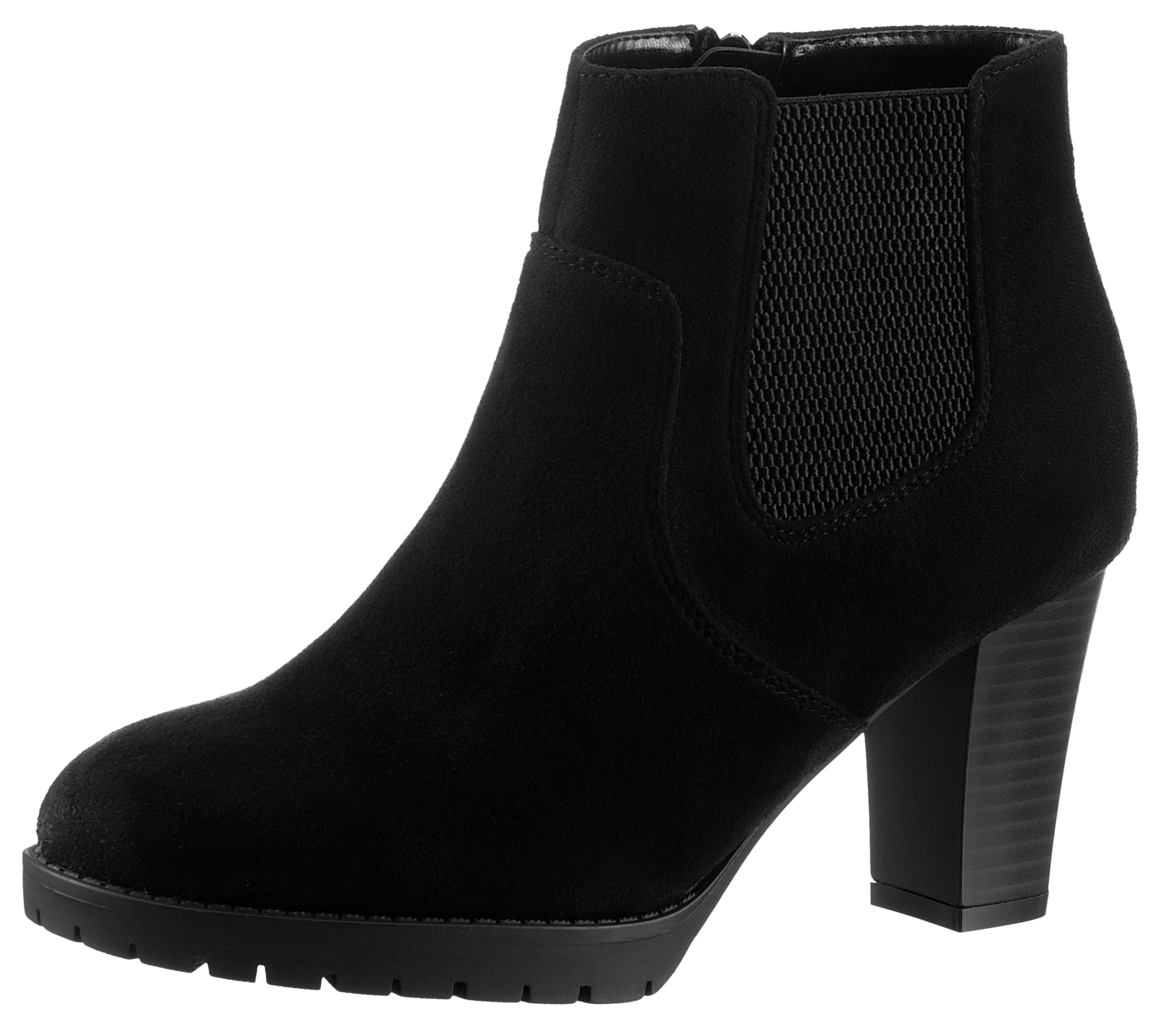 Aniston SHOES Stiefelette, Ankleboots mit seitlichem Stretcheinsatz - NEUE KOLLEKTION