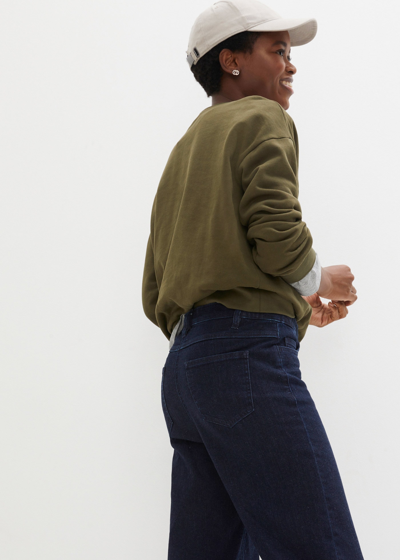 bonprix Jeans large Regular Fit, mit Elasthan-Anteil, mit Bequembund