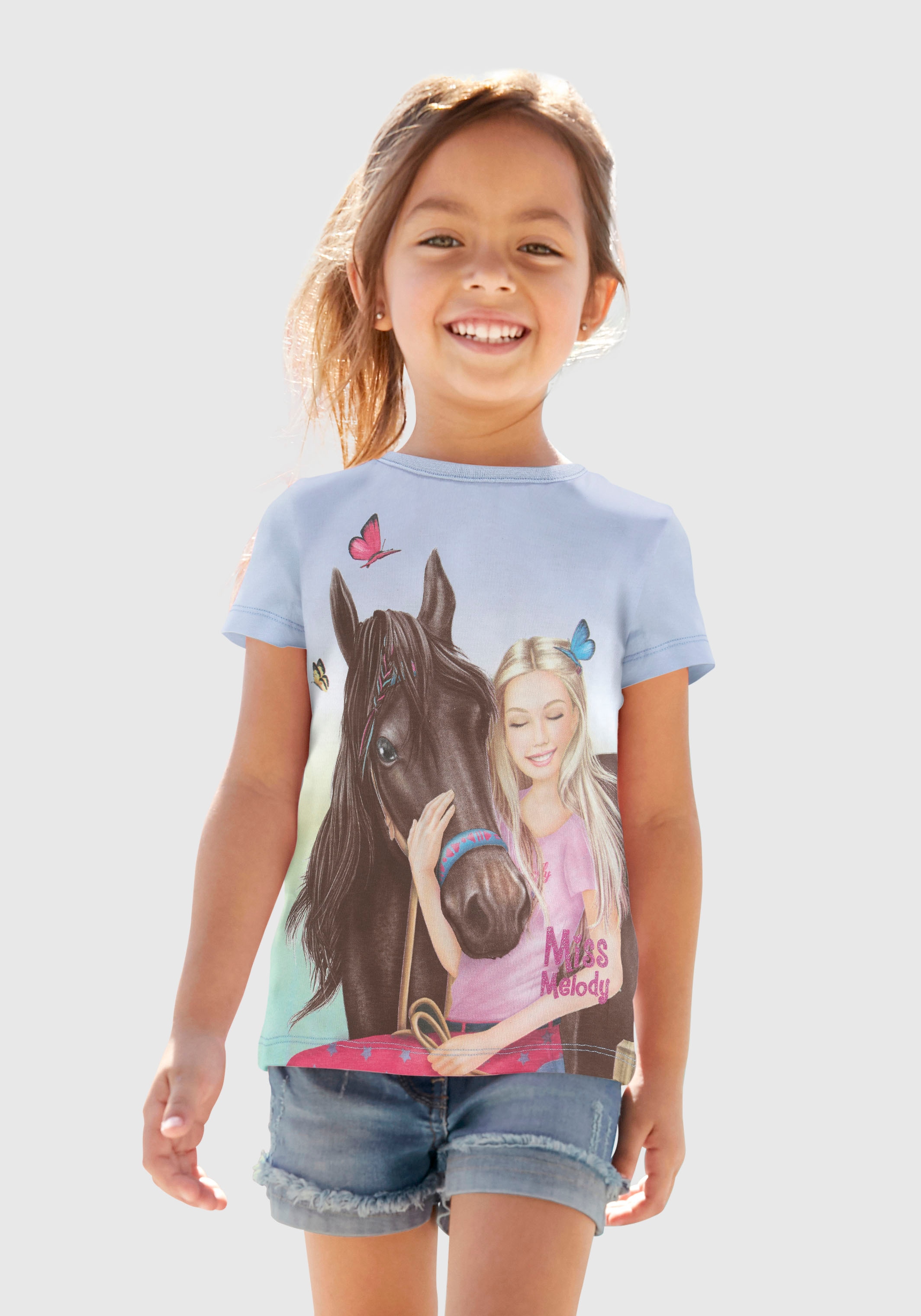 Modische Miss Melody T-Shirt, Pferdemotiv kaufen mit - schönem Mindestbestellwert versandkostenfrei ohne