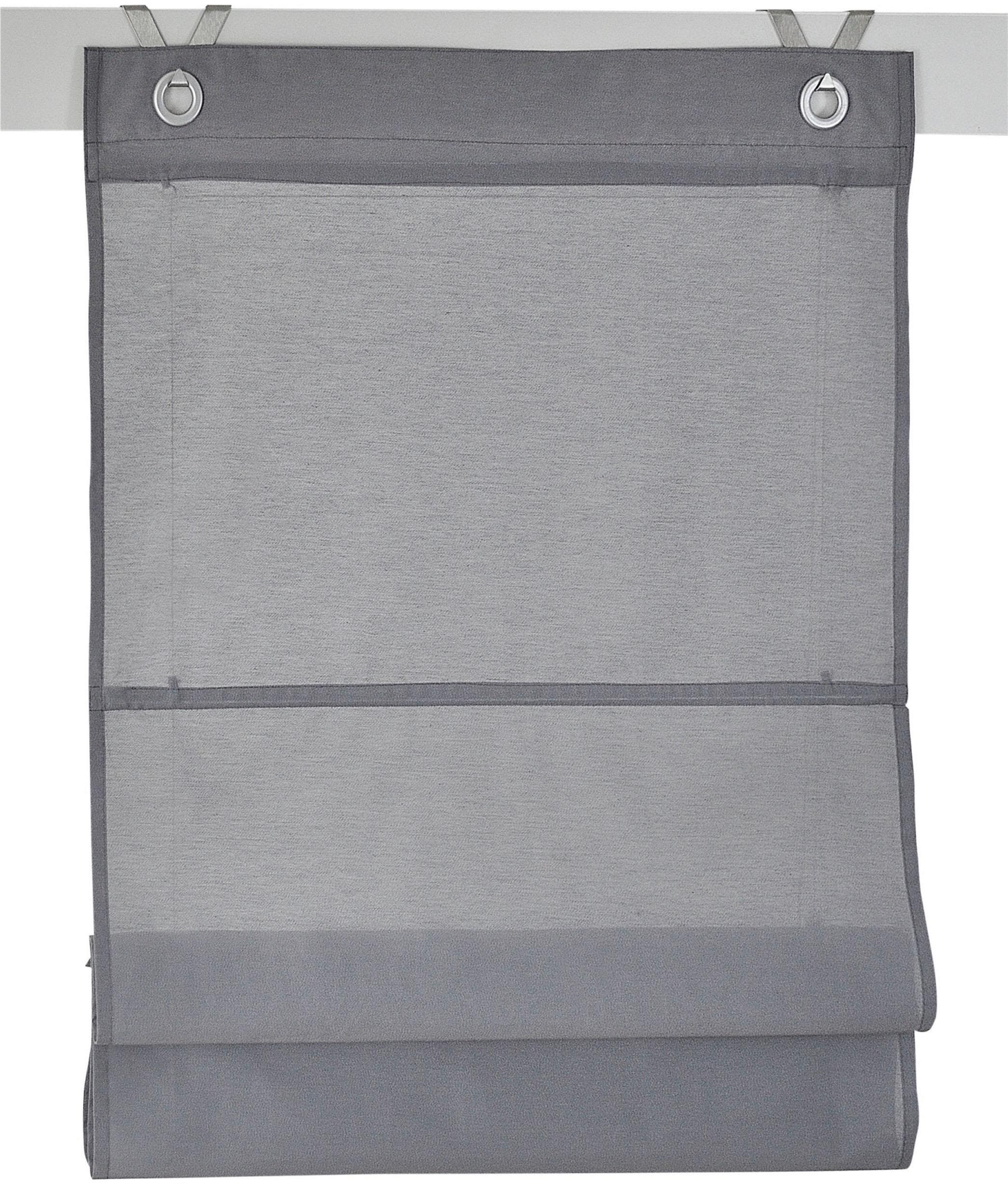 Image of Kutti Raffrollo »Kessy Bessy«, mit Hakenaufhängung, ohne Bohren, freihängend, mit Ösen, incl. Fensterhaken bei Ackermann Versand Schweiz