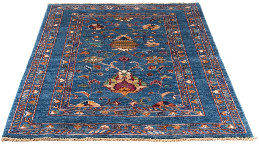Image of morgenland Orientteppich »Ziegler - Ariana - 162 x 107 cm - blau«, rechteckig, 6 mm Höhe, Wohnzimmer, Handgeknüpft, Einzelstück mit Zertifikat bei Ackermann Versand Schweiz