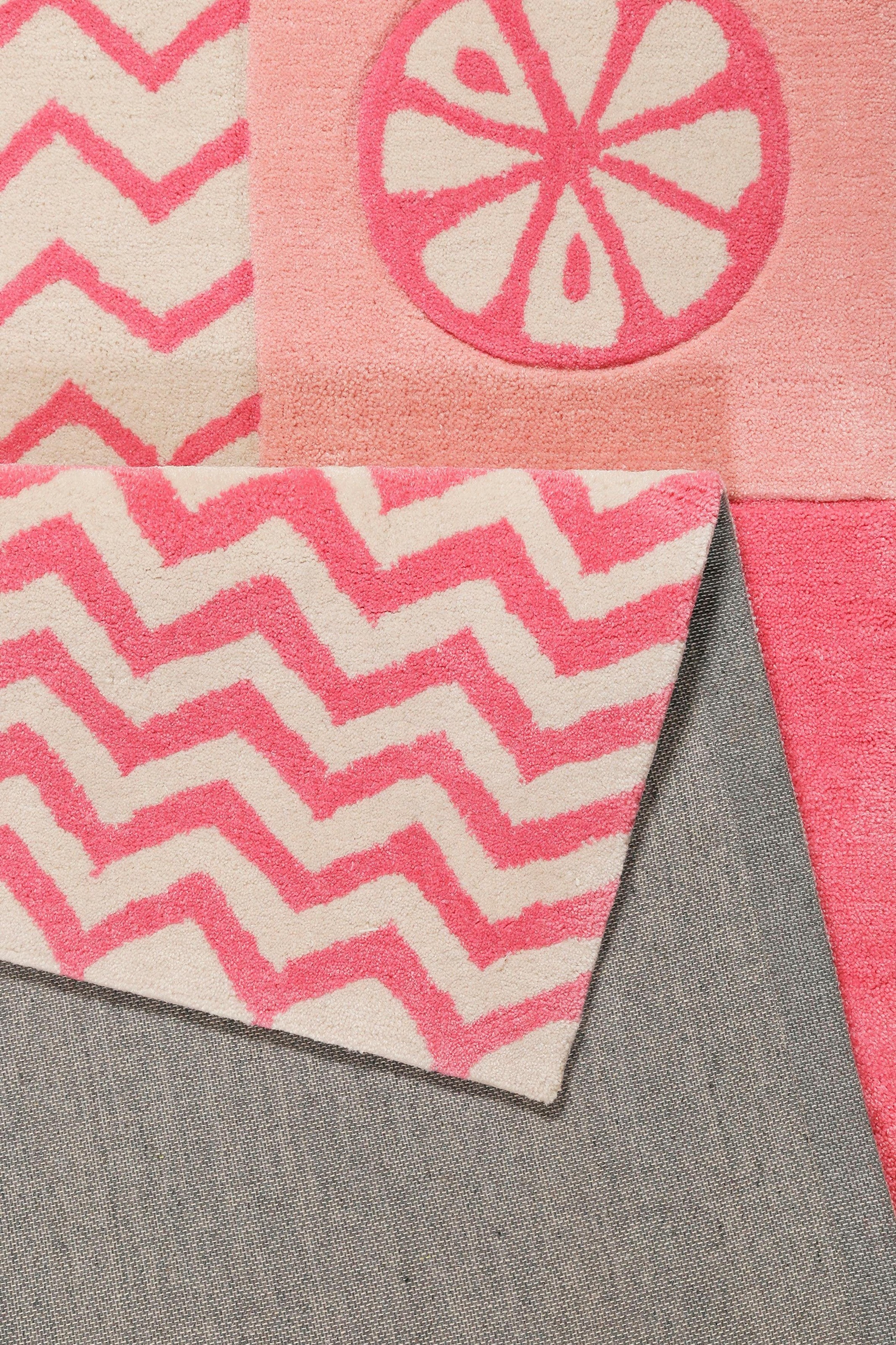 SMART KIDS Kinderteppich »Fruity Flamingo«, rechteckig, 9 mm Höhe, Flamingos Palmen, Konturenschnitt