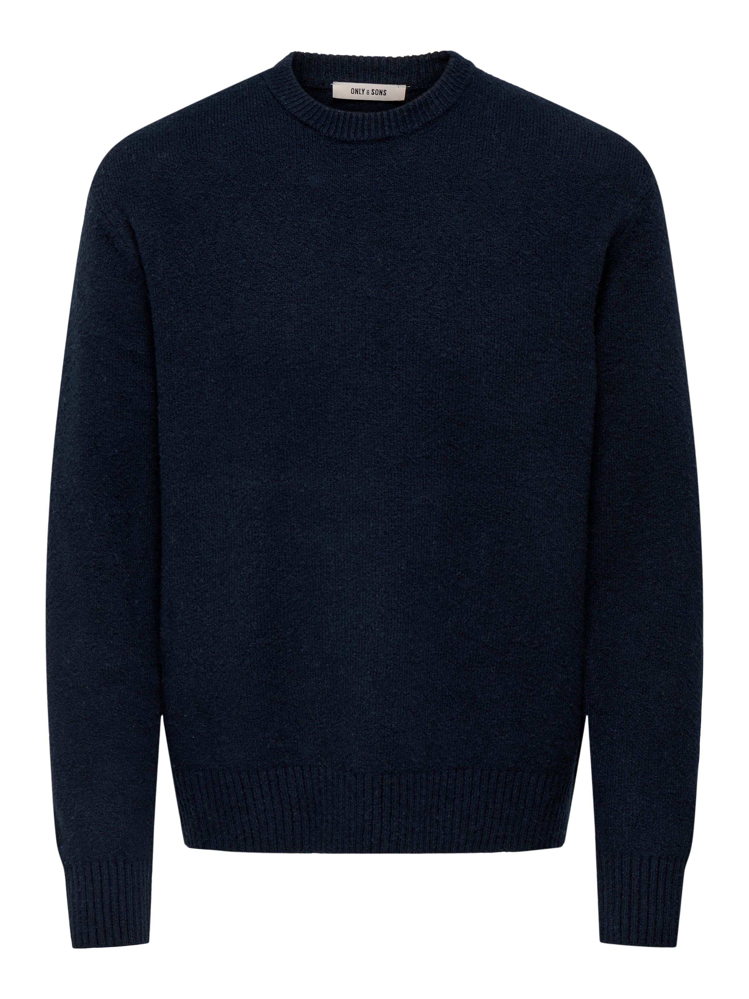 ONLY & SONS Pull à col rond »ONSJAMES RLX CREW KNIT« mélange coton, coupe décontractée