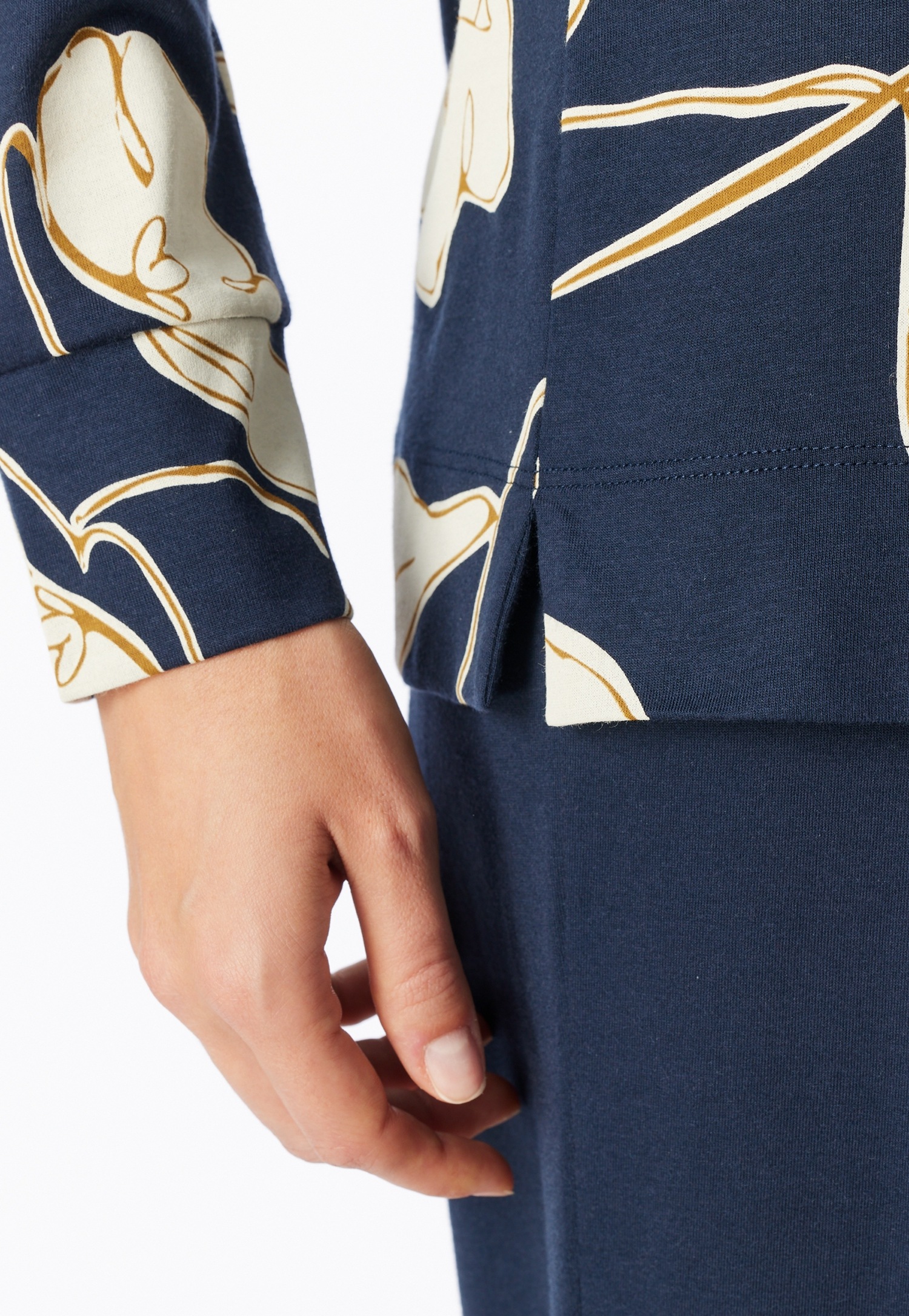 Schiesser Schlafanzug »Comfort Nightwear« 2 mit rundem Halsausschnitt