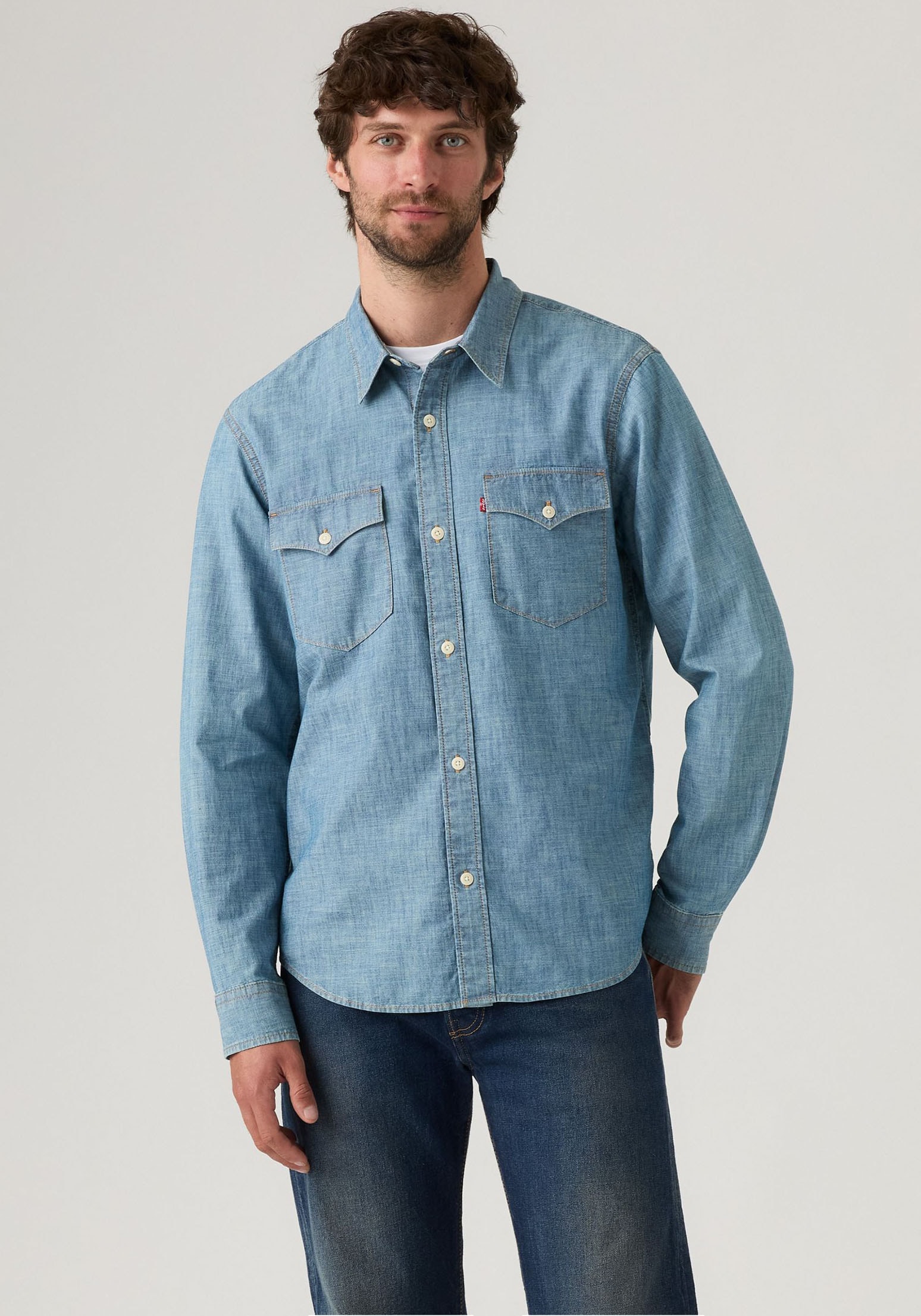 Image of Levis Jeanshemd "RELAXED FIT WESTERN" im Western-Stil