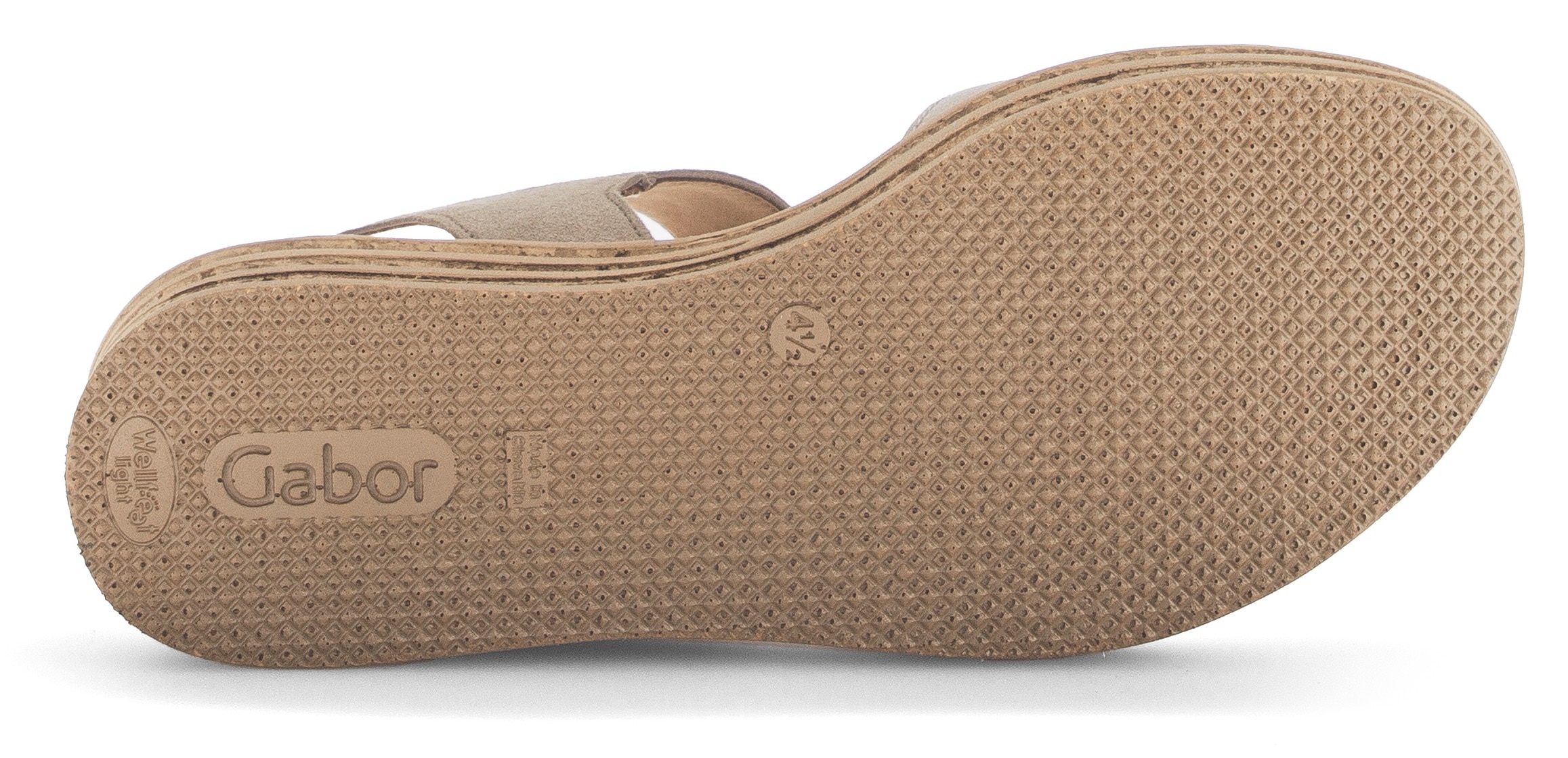 Gabor Sandales compensées  , Sommerschuh, Riemchensandale, Klettverschluss unter der Zierschnalle