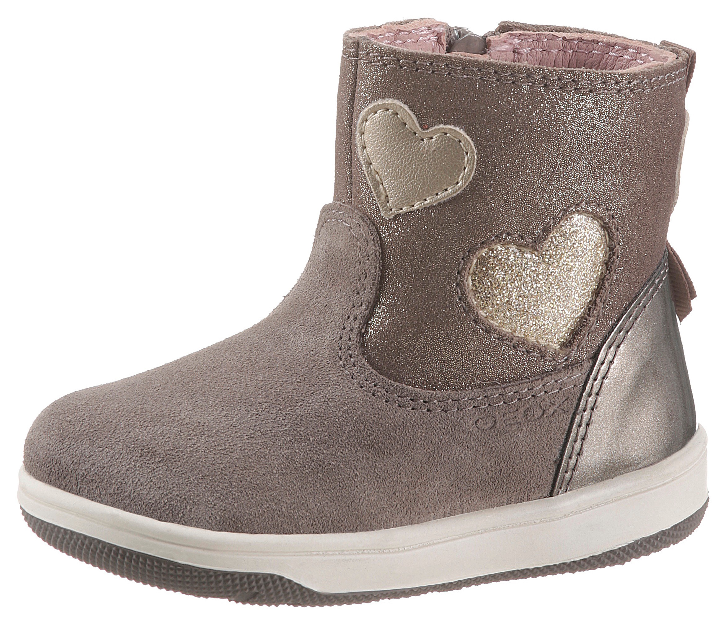 Image of Geox Kids Stiefel »New Flick Girl«, mit glitzernden Herzchen-Applikationen bei Ackermann Versand Schweiz