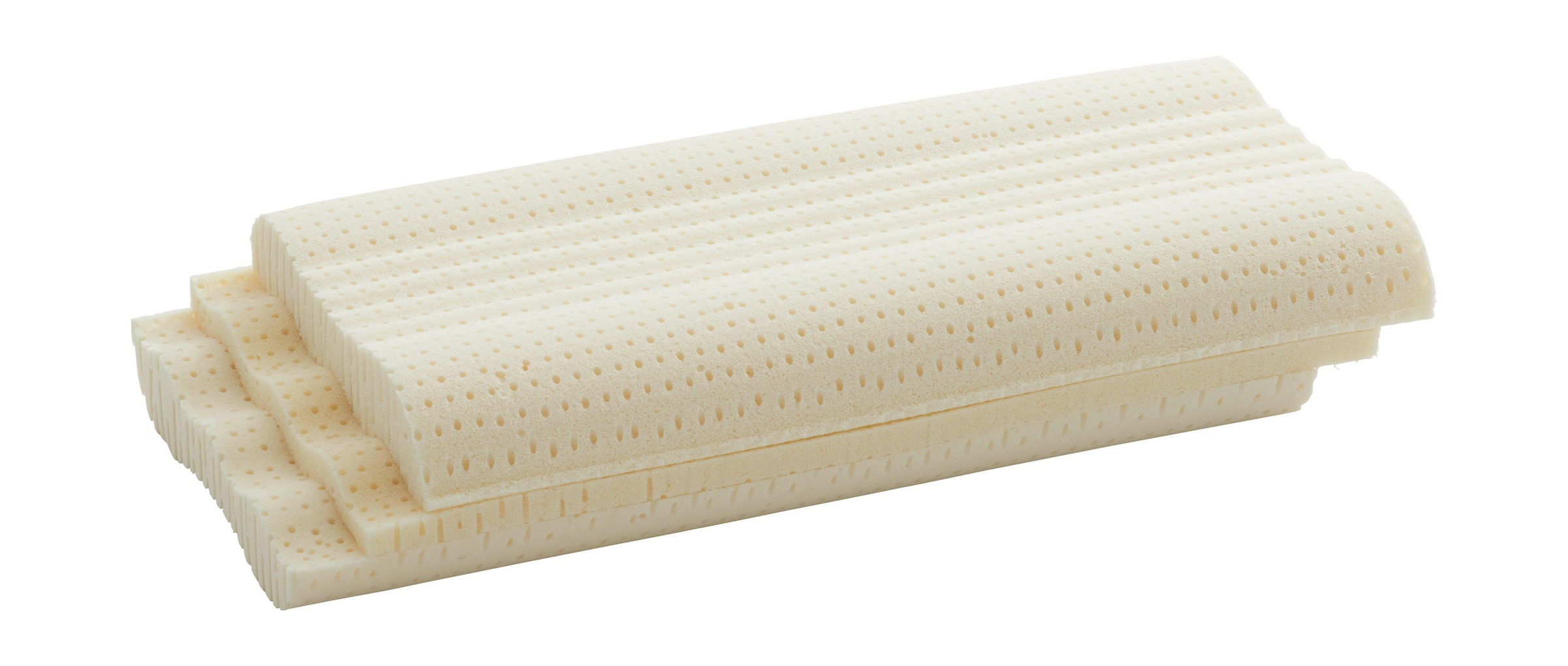 billerbeck Nackenstützkissen »Organic Cosineck«, Füllung: 100% Naturlatex, 3-teiliger Kern aus Natural Vita Talalay®, Bezug: 100% Baumwolle, Soft-Batist, versteppt mit 100% Baumwolle, aus kontrolliert biologischem Anbau (kbA), GOTS, (1 St.)