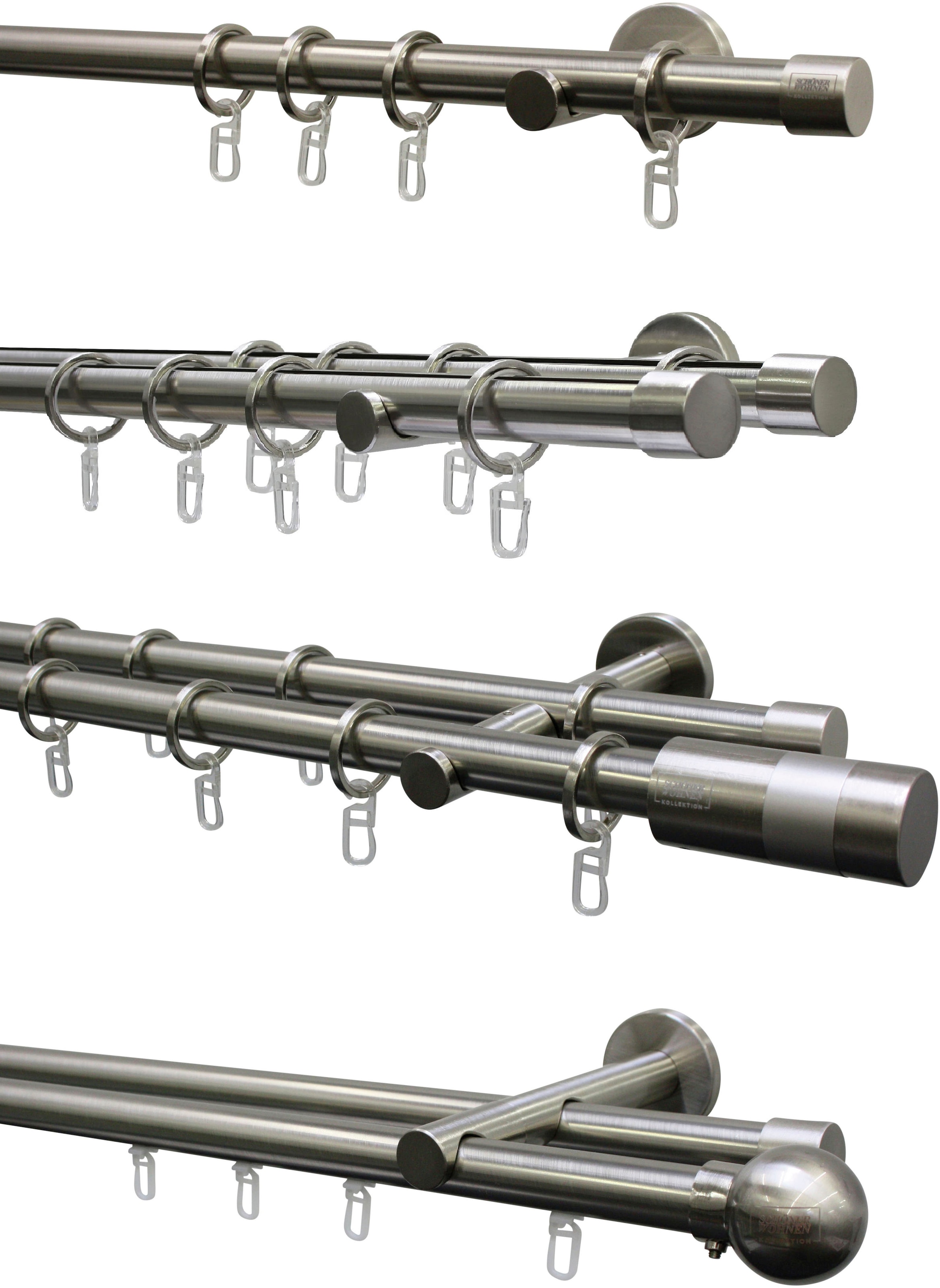 SCHÖNER WOHNEN-Kollektion Gardinenstangen-Endstück »Endkappe für Ø 20 mm«, (2 St.), Serie Einzelprogramm Leon Ø 20 mm