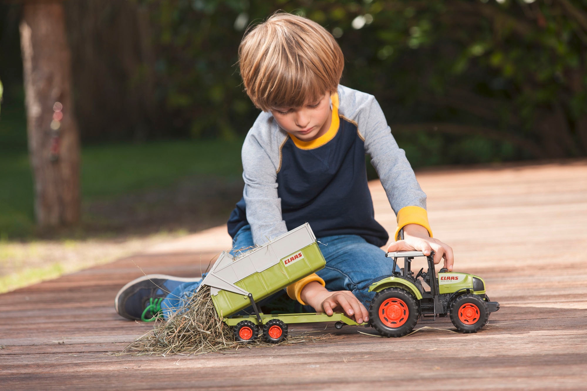 Dickie Toys Spielzeug-Traktor »CLAAS Ares Set«, mit Kipper