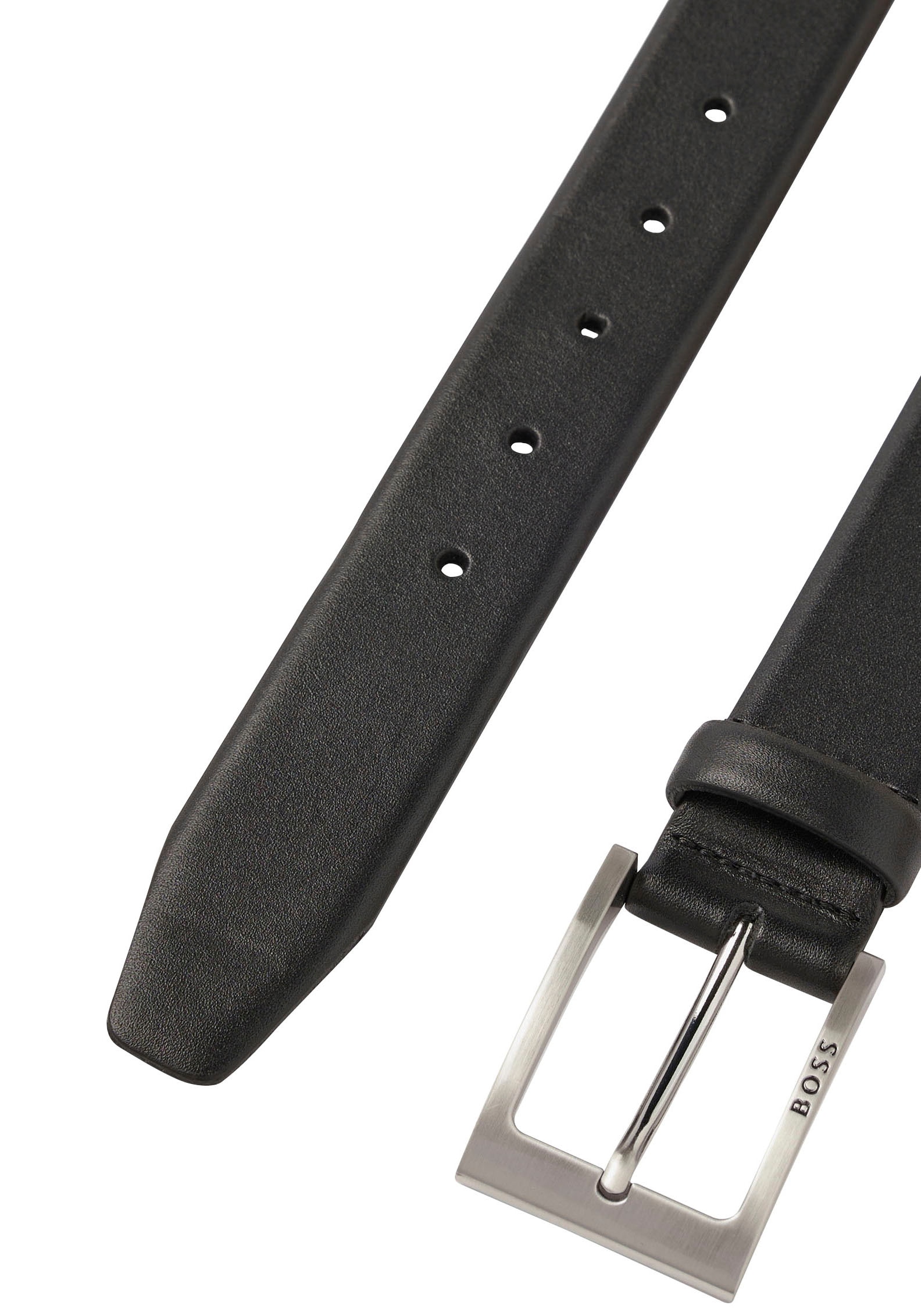 BOSS Ceinture en cuir aus Nappaleder mit BOSS Logo-Dornschliesse