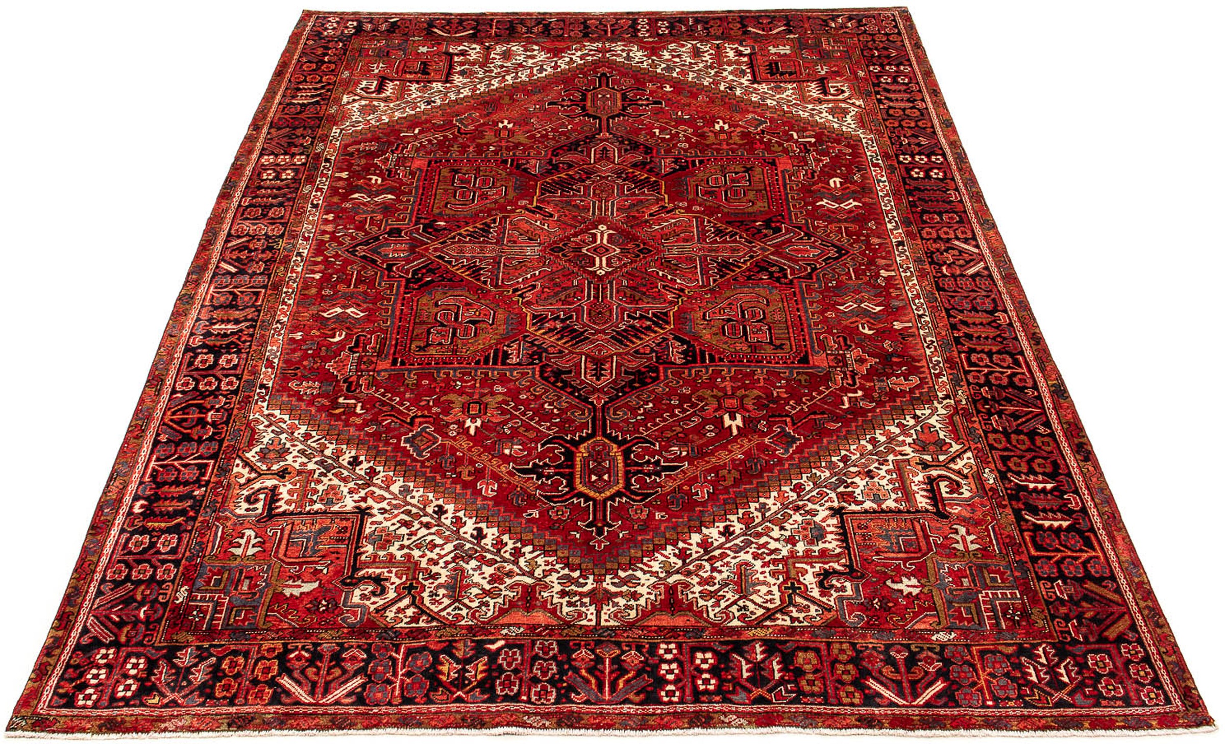 Image of morgenland Orientteppich »Perser - Nomadic - 387 x 307 cm - dunkelrot«, rechteckig, 10 mm Höhe, Wohnzimmer, Handgeknüpft, Einzelstück mit Zertifikat bei Ackermann Versand Schweiz