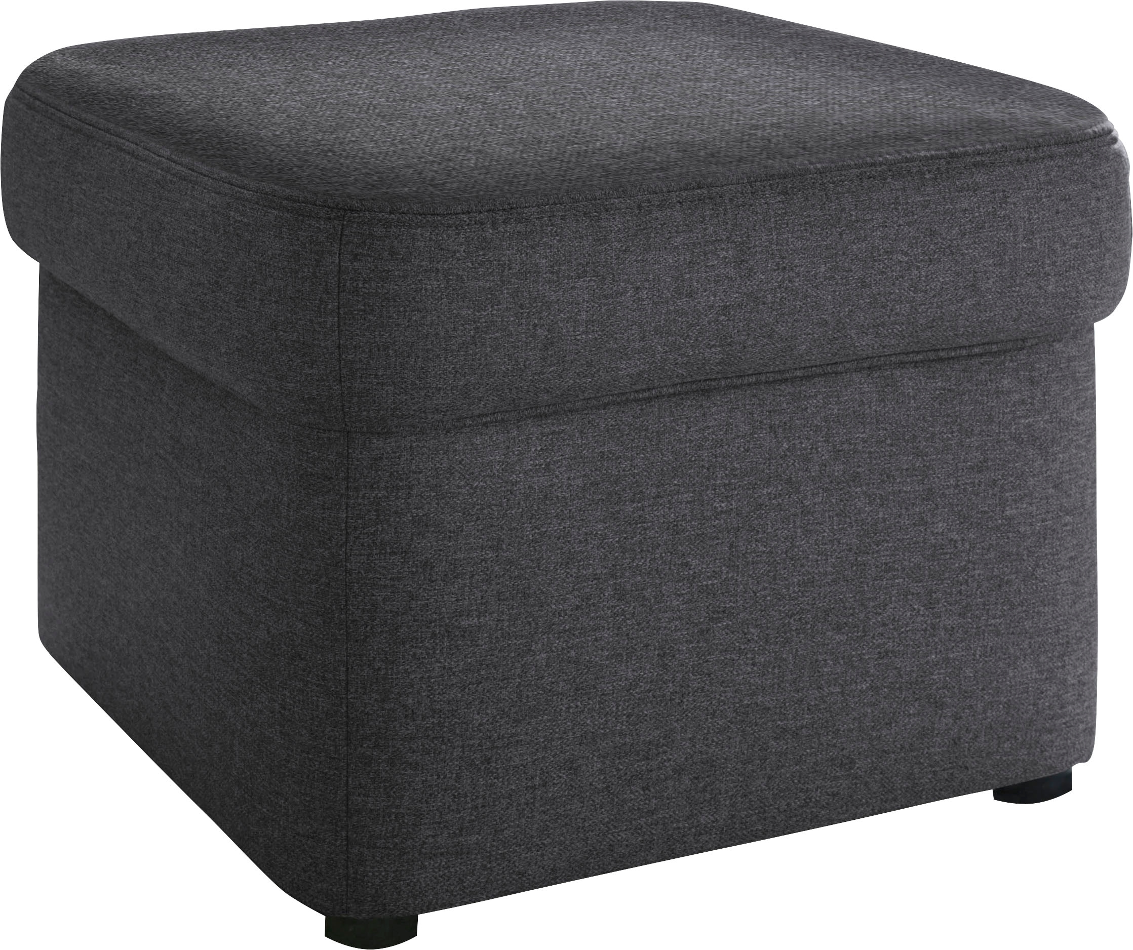 DOMO collection Polsterhocker »SARAFINA 61x61 cm, hochwertig und komfortabel«
