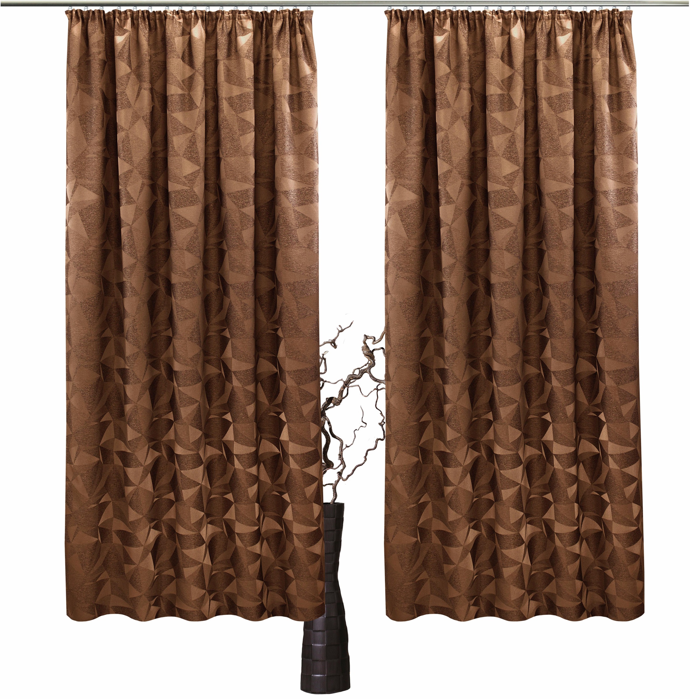 Image of VHG Vorhang »Melissa«, (2 St.), Fertigmass, Set, blickdicht, Basic, Deko, Schal, monochrom, Jacquardmusterung, gewebt, verschiedene Grössen, Breite 135 cm bei Ackermann Versand Schweiz