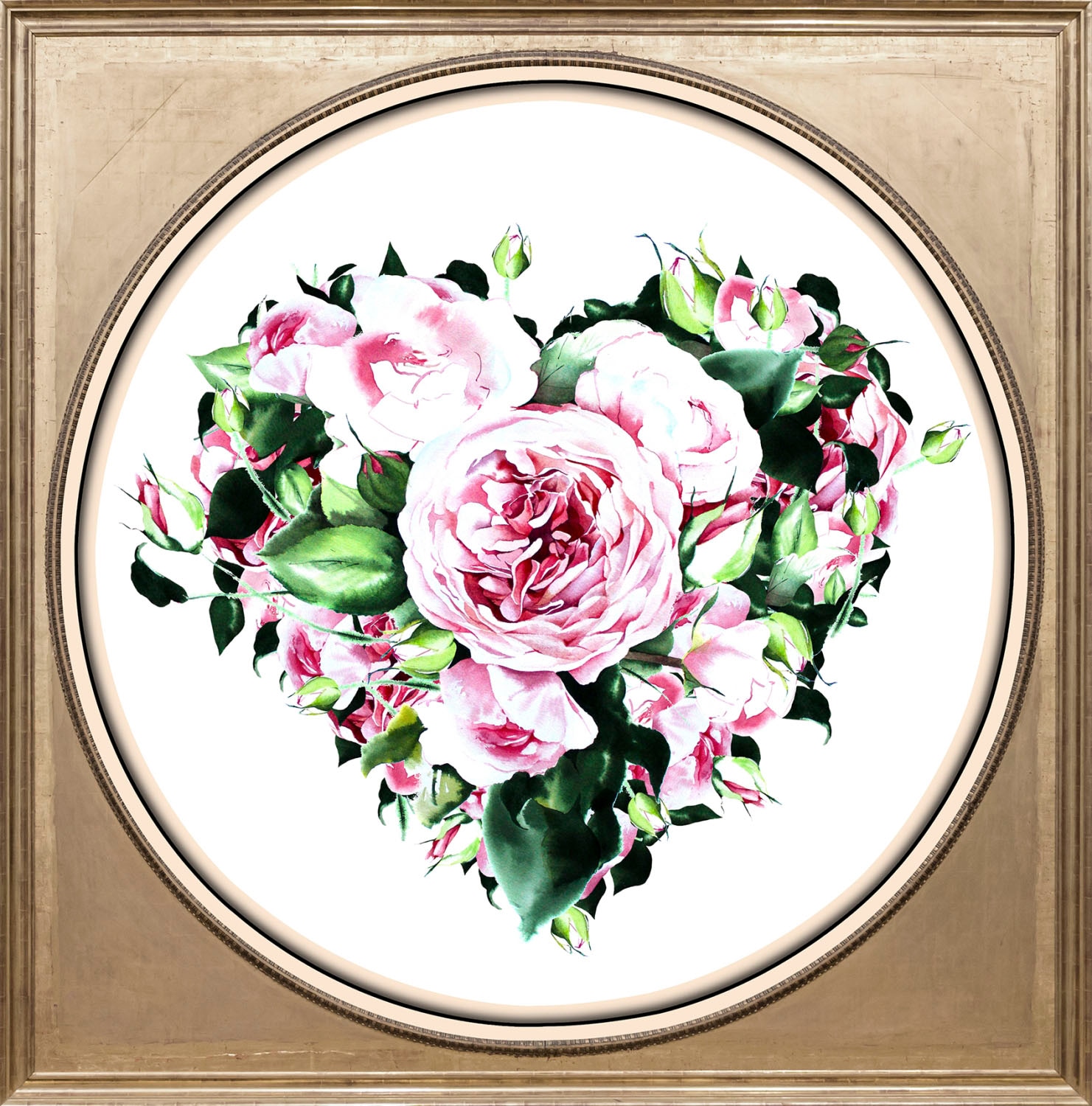 Image of queence Acrylglasbild "Blumen" Blumen Blumenbilder Gemälde Herz Herzbilder Kunst Pflanzen Pflanzenbilder Fine Art-Print in Galeriequalität