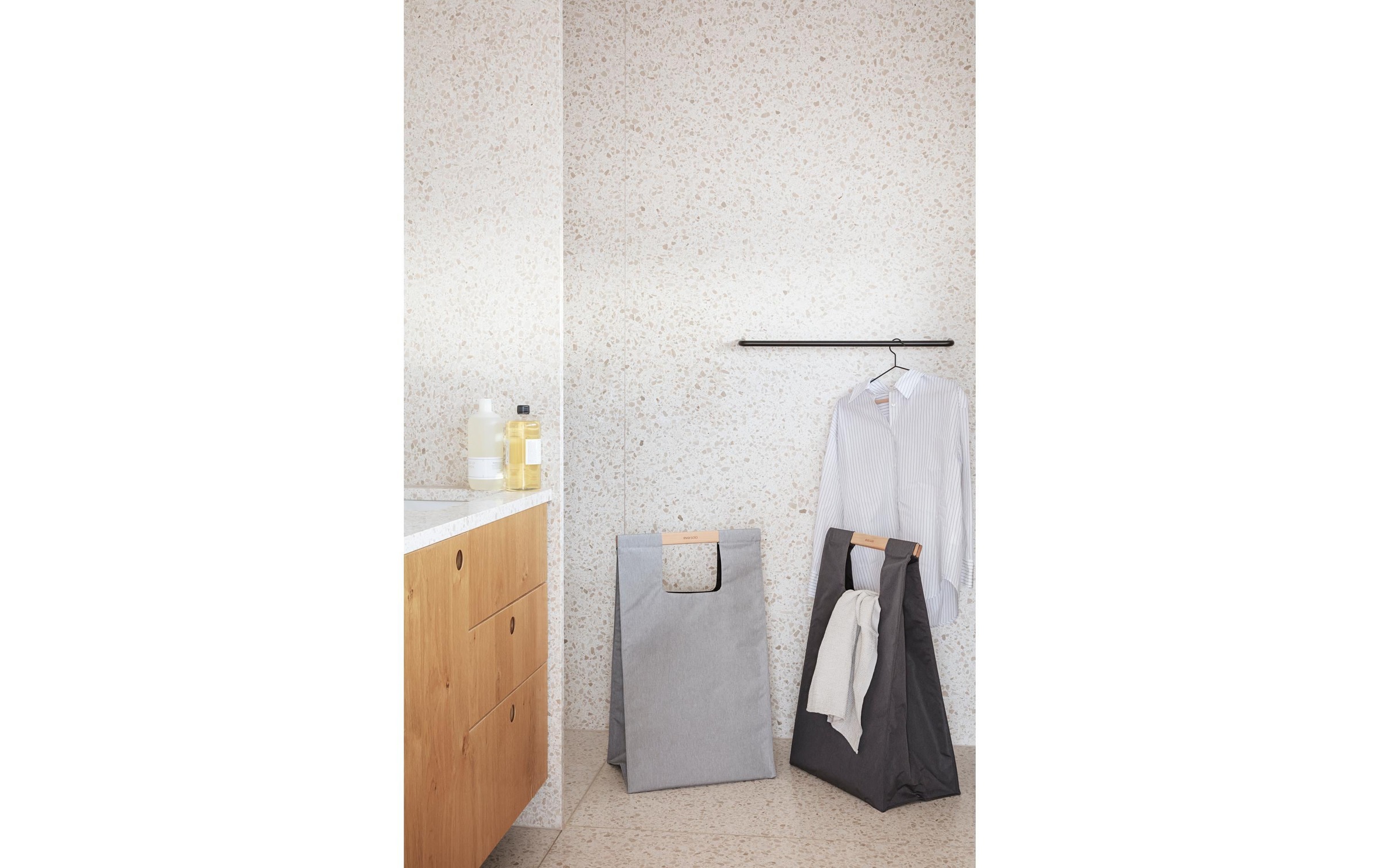 Eva Solo Wäschekorb »75l Light grey«, Holzart: Buche (Rumänien)