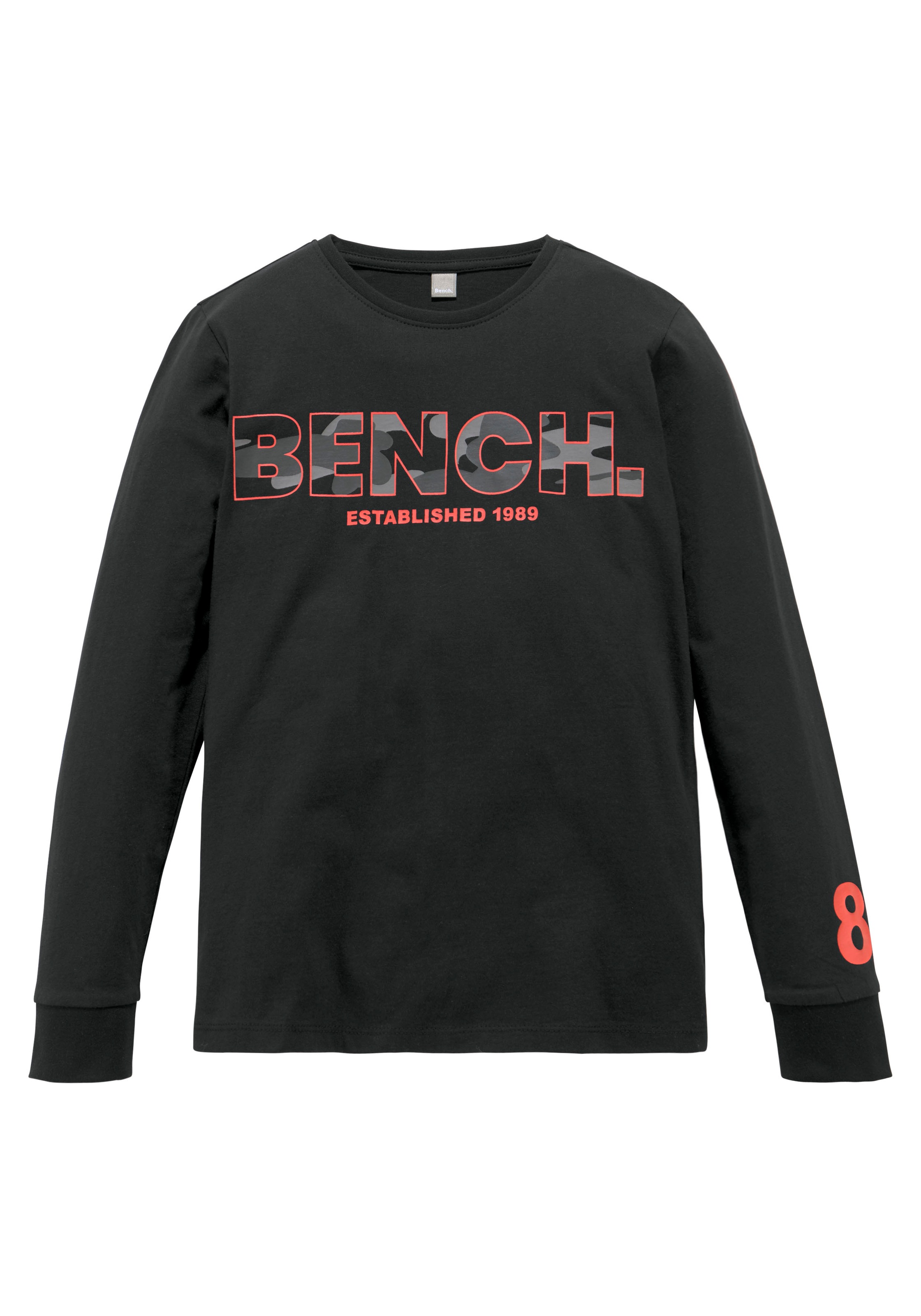 Image of Bench. Langarmshirt »mit Brustdruck in Tarnmuster« bei Ackermann Versand Schweiz