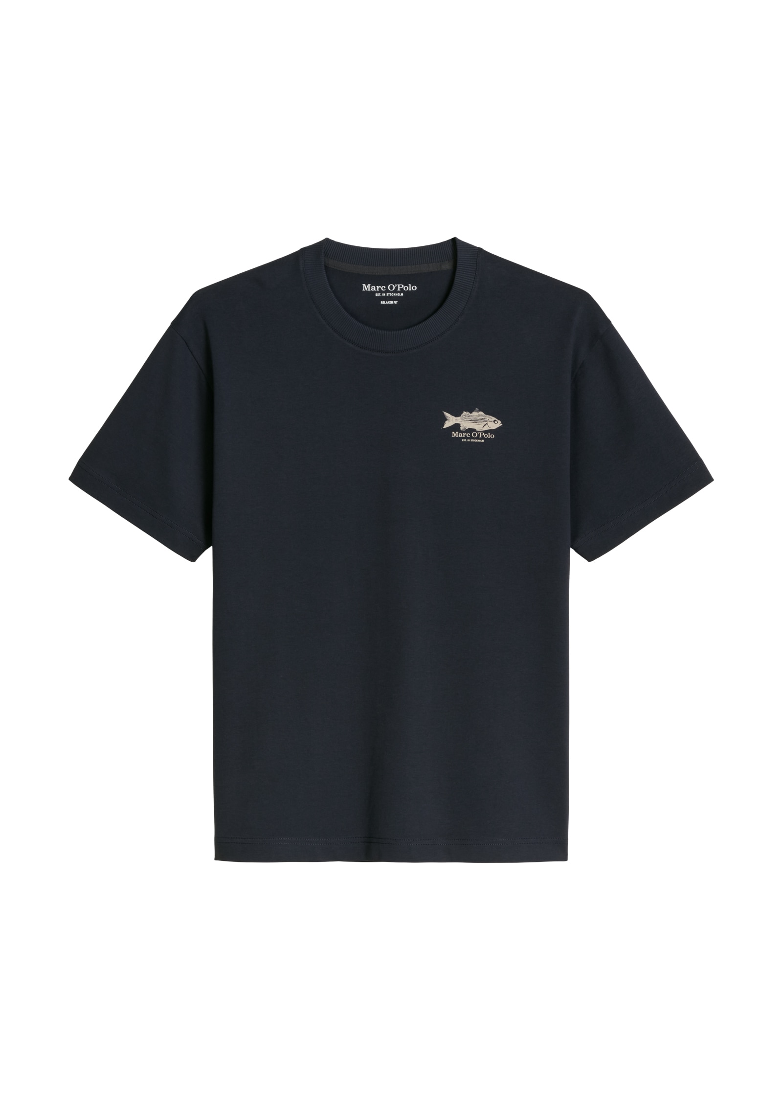 Marc O'Polo T-Shirt loose mit maritimem Rückenprint