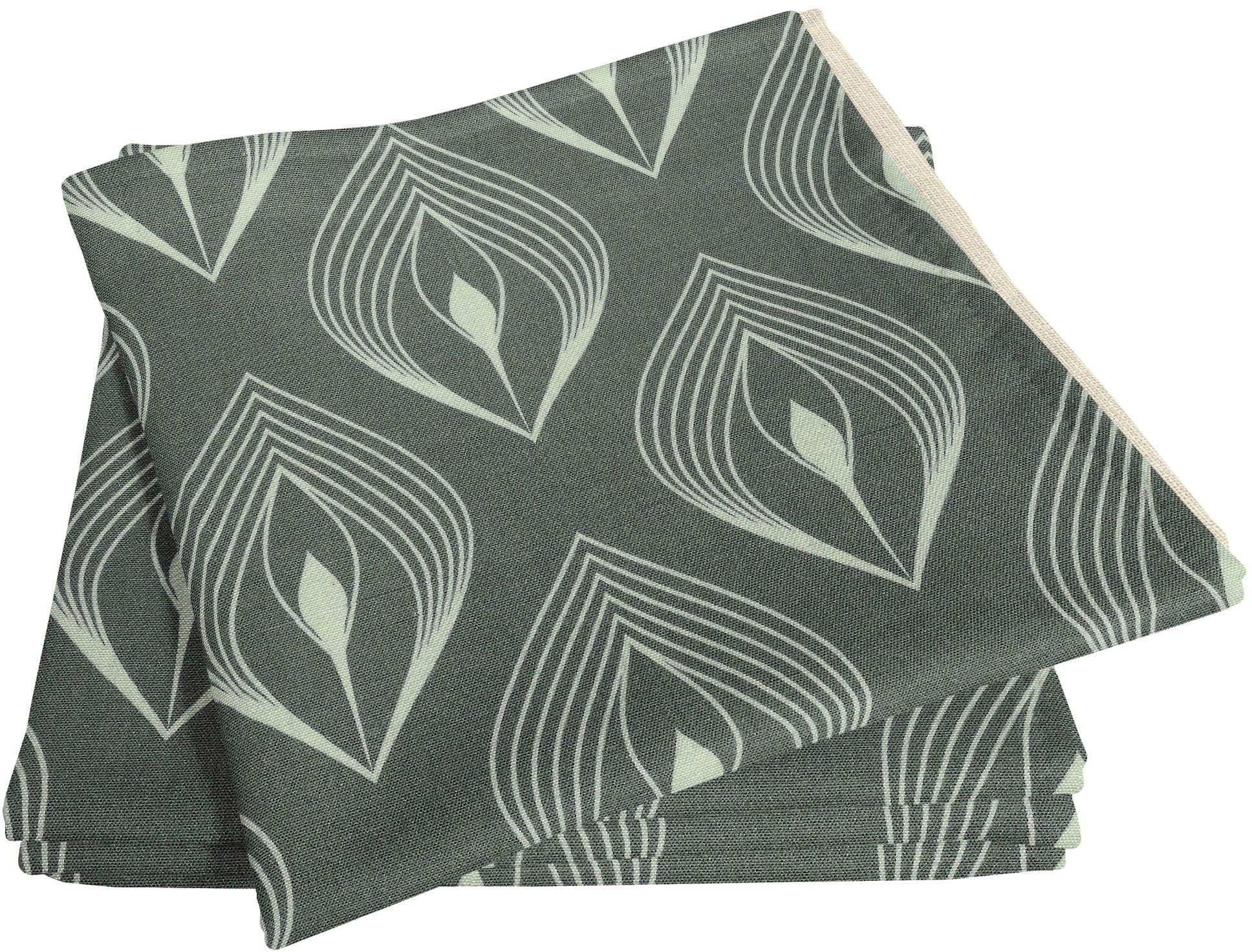 Adam Stoffserviette "Feathers" GOTS organic,zertifiziert durch CERES 0242Made in Germany