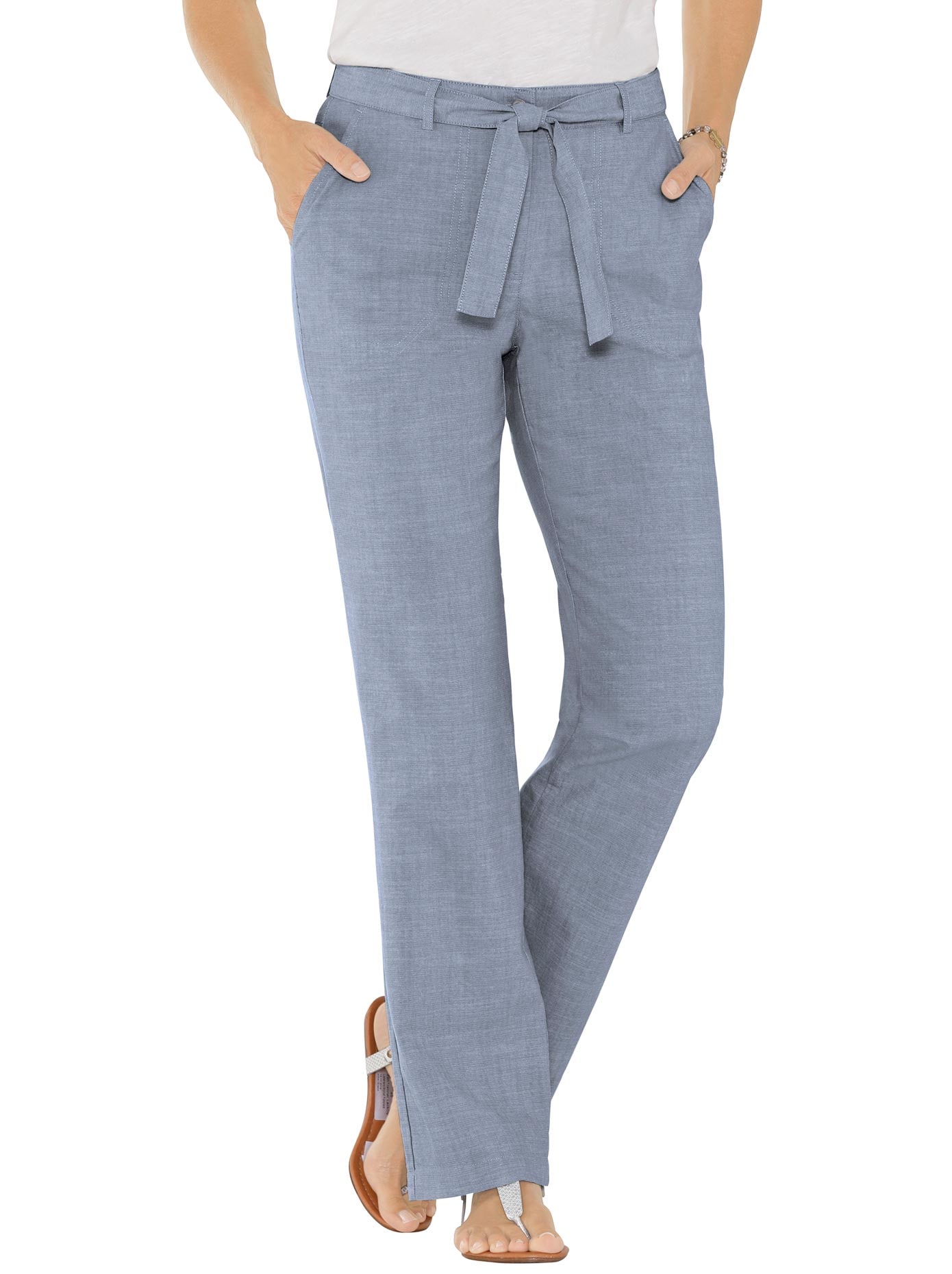 Hose mit passendem Bindegürtel