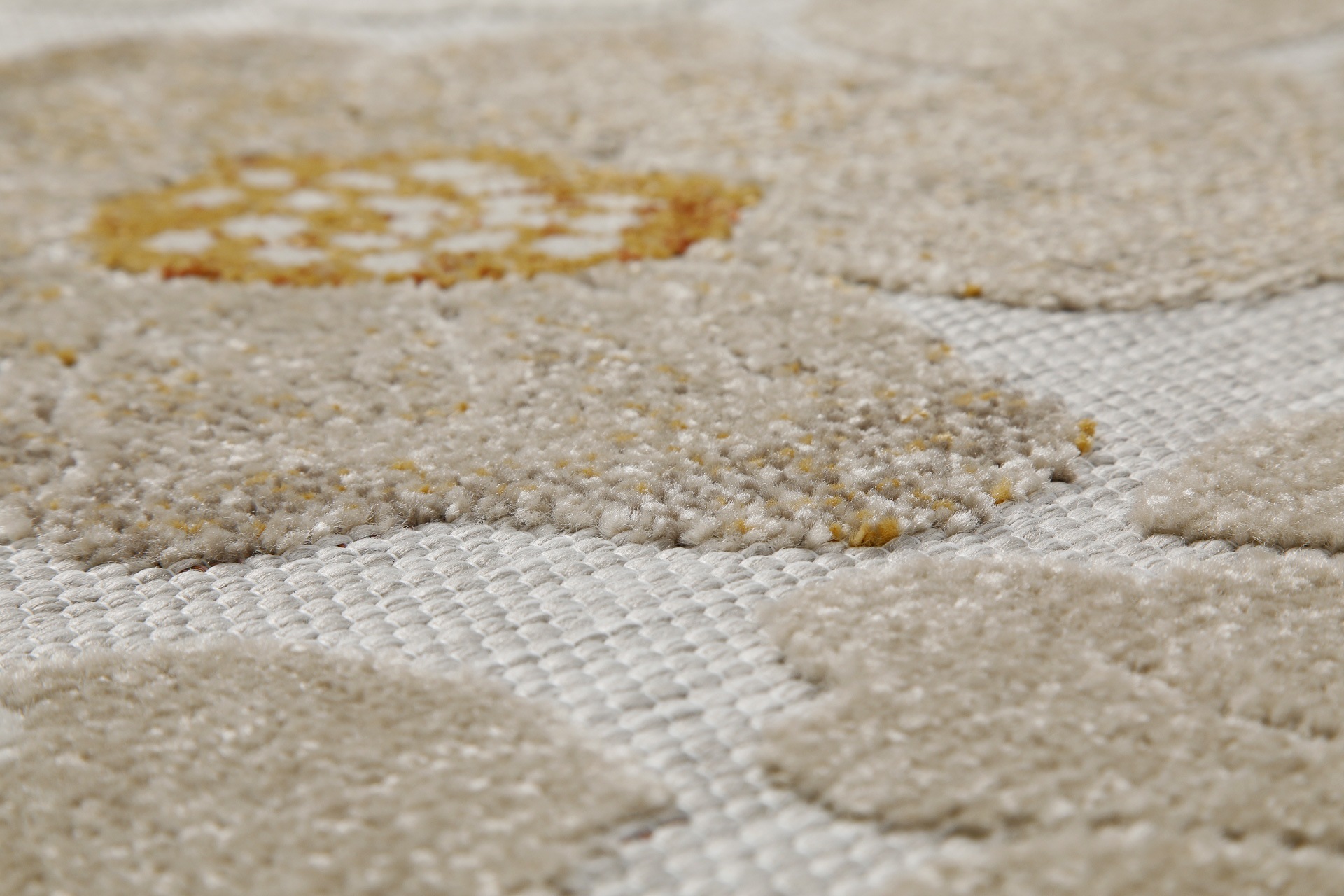 Wecon home Outdoorteppich »Beach Flower«, rund, 5 mm Höhe, für Innen & Aussen, strapazierfähig, pflegeleicht, Hoch-Tief Effekt