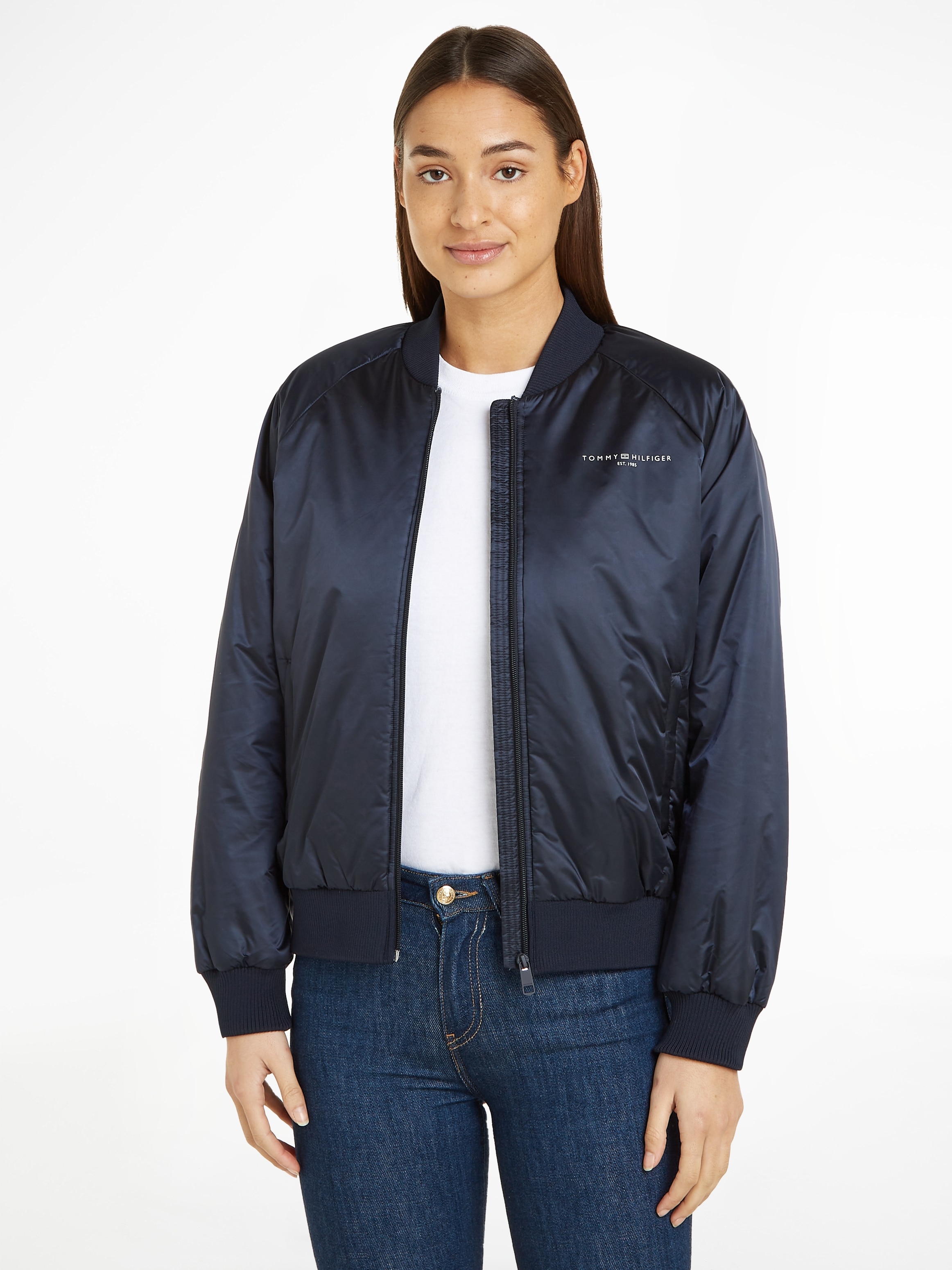 Bomberjacke »ESS MINI CORP REGULAR BOMBER«, mit Tommy Hilfiger Markenlabel