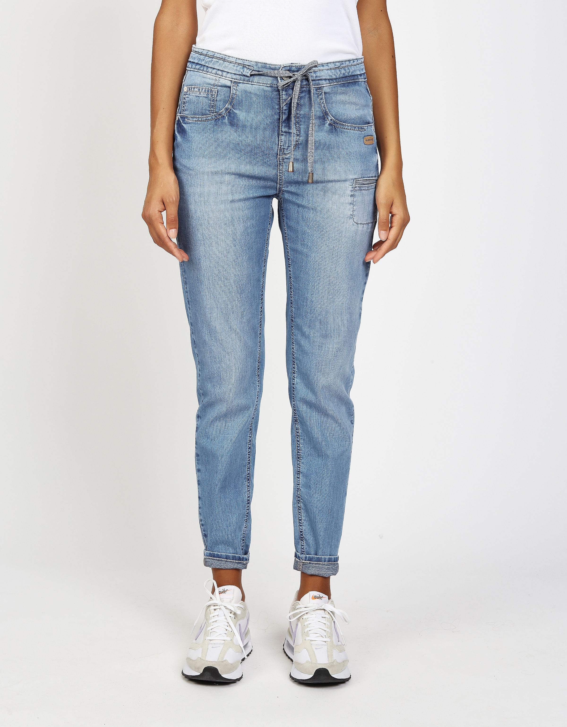 Image of GANG 5-Pocket-Jeans "94AMELIE JOGGER" mit Tunnelzug, Relaxed Fit