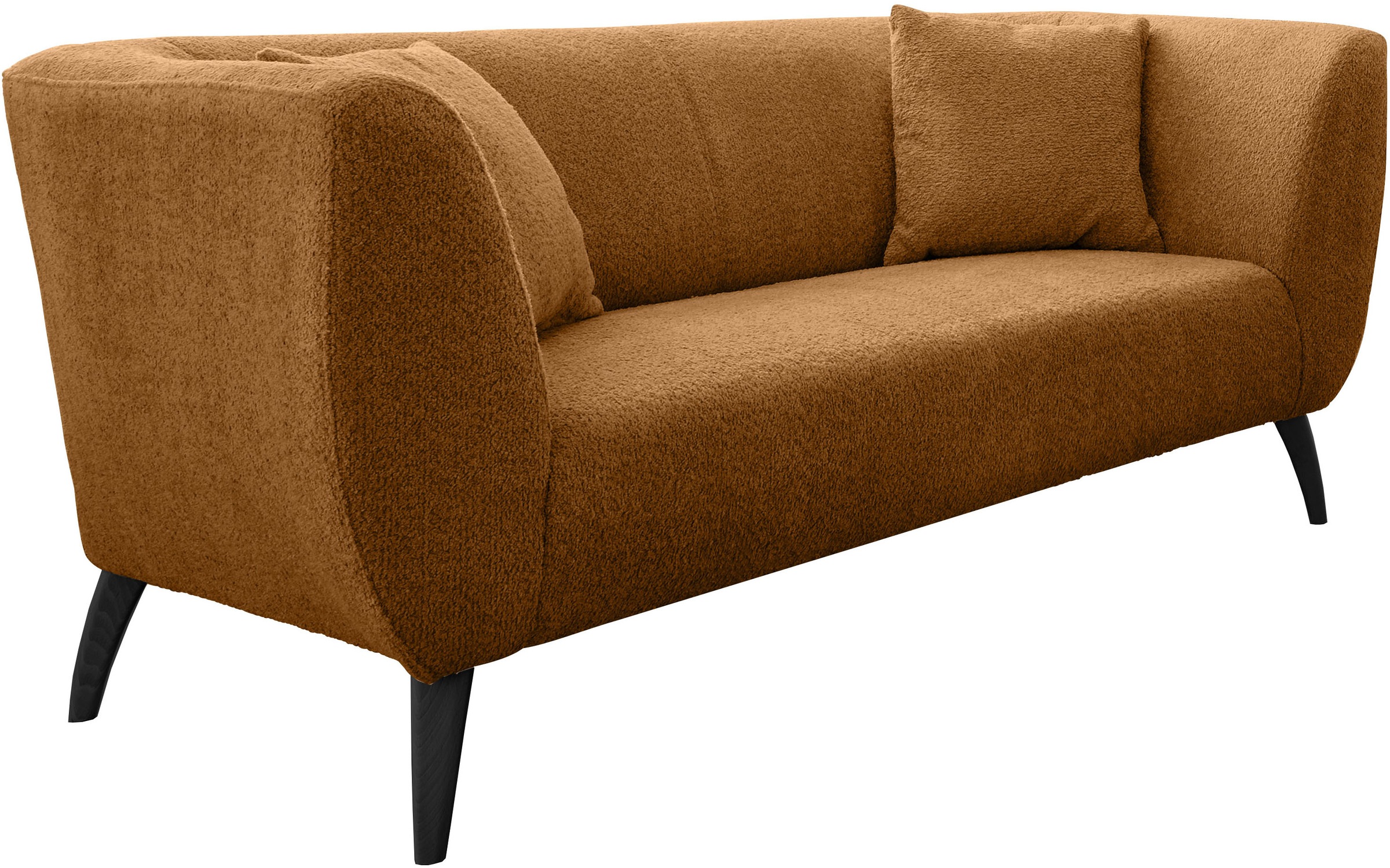Home affaire Ecksofa »Lazio modern und bequem, schmale Armlehnen, tolle Detailverarbeitung« zwei verschiedene Fussfarben wählbar