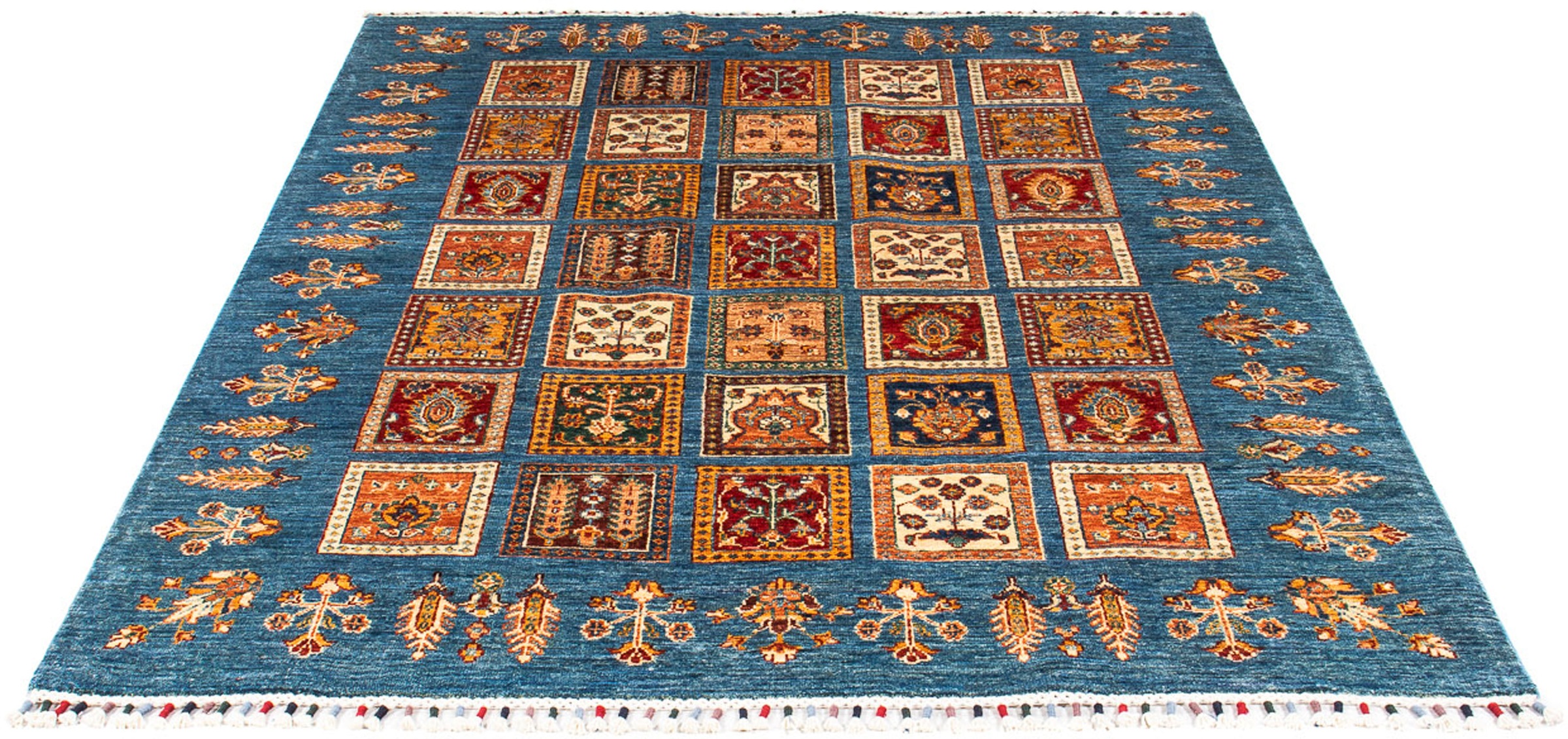 Image of morgenland Orientteppich »Ziegler - Bachtiari - 194 x 152 cm - dunkelblau«, rechteckig, 6 mm Höhe, Wohnzimmer, Handgeknüpft, Einzelstück mit Zertifikat bei Ackermann Versand Schweiz