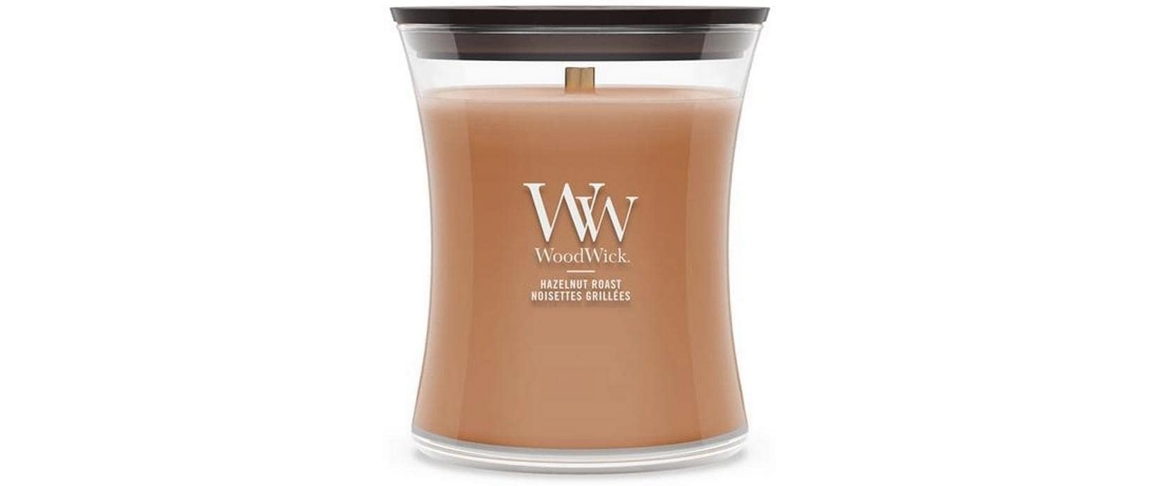 Image of Woodwick Duftkerze "Hazelnut Roast Medium Jar"
