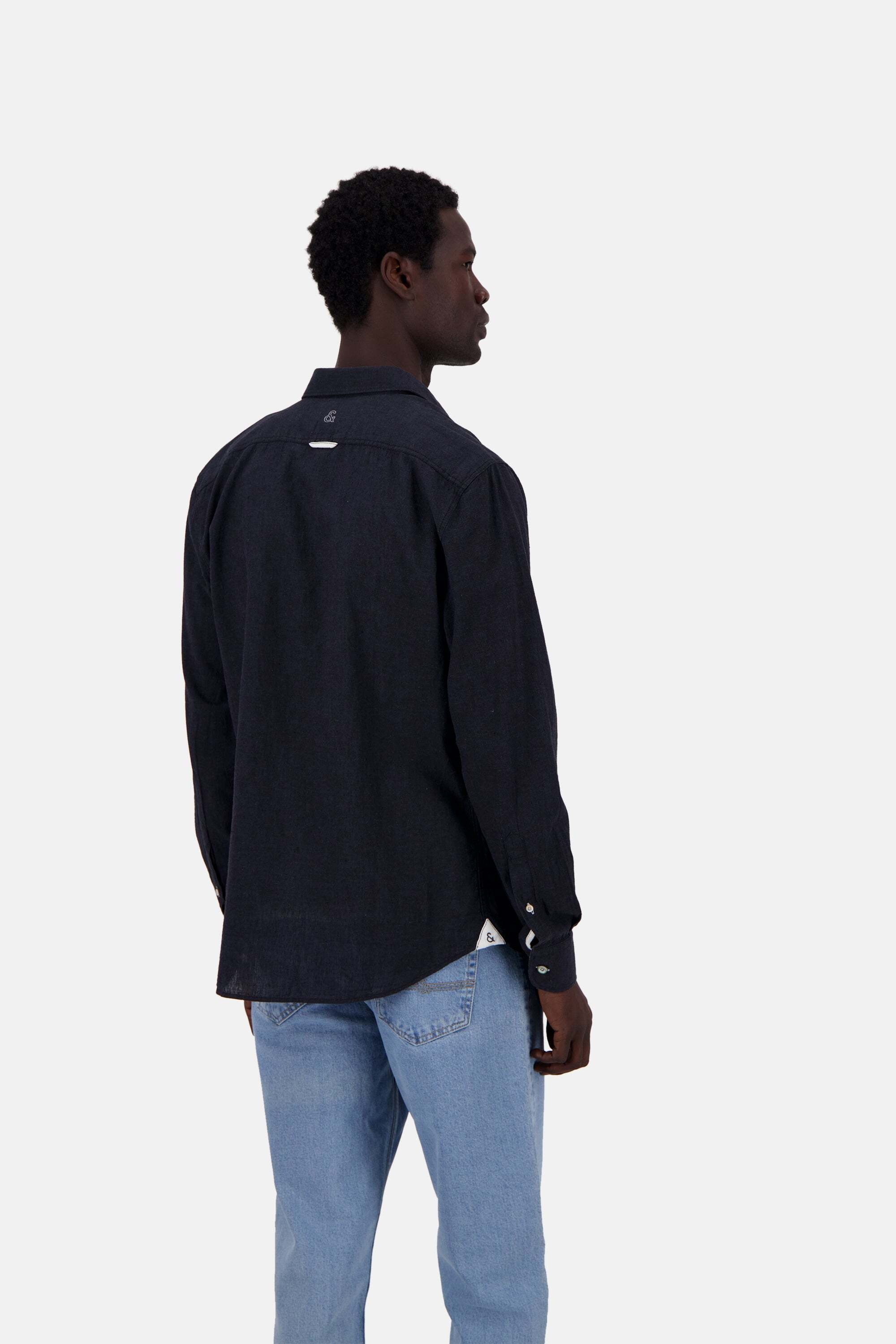 colours & sons Langarmhemd »colours & sons Langarmhemd Shirt-Linen Blend Kent«