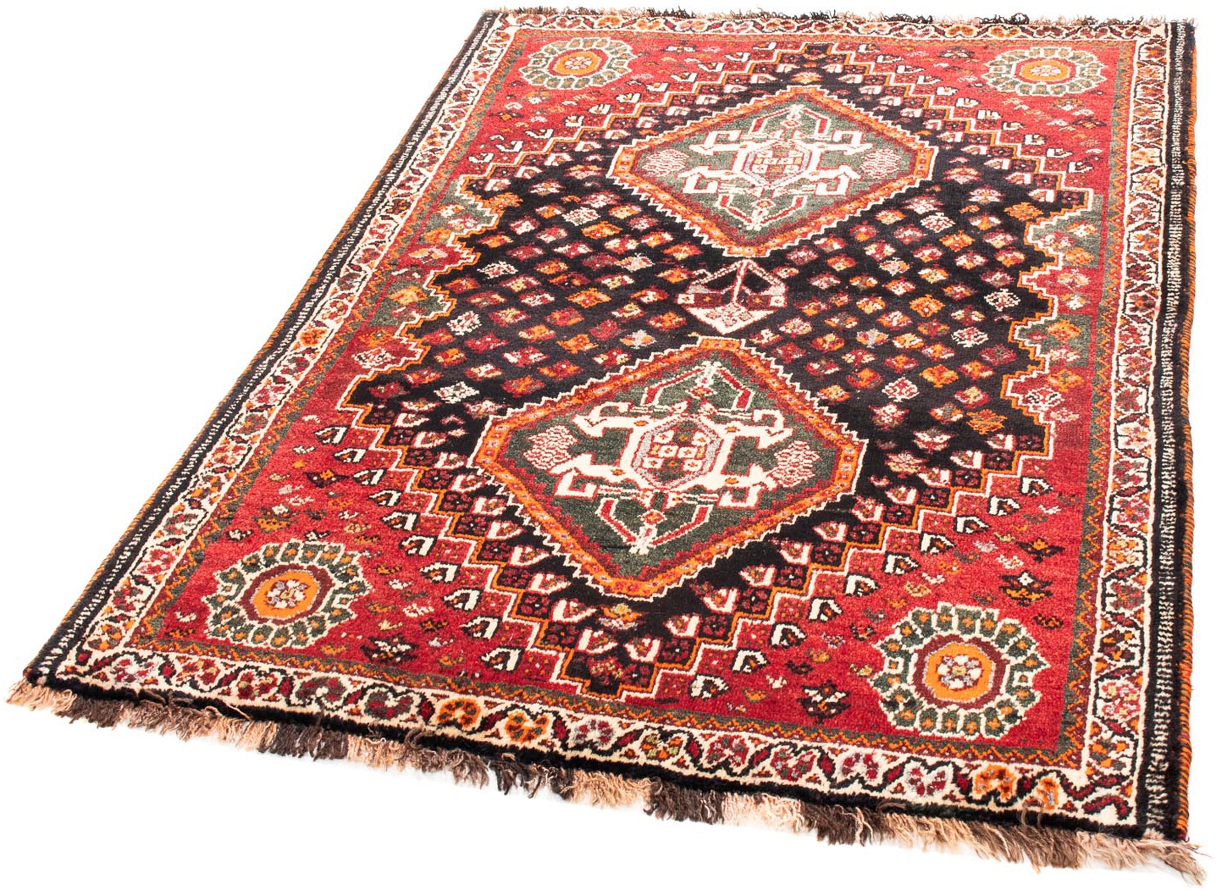 Image of morgenland Orientteppich »Perser - Nomadic - 157 x 113 cm - dunkelblau«, rechteckig, 10 mm Höhe, Wohnzimmer, Handgeknüpft, Einzelstück mit Zertifikat bei Ackermann Versand Schweiz