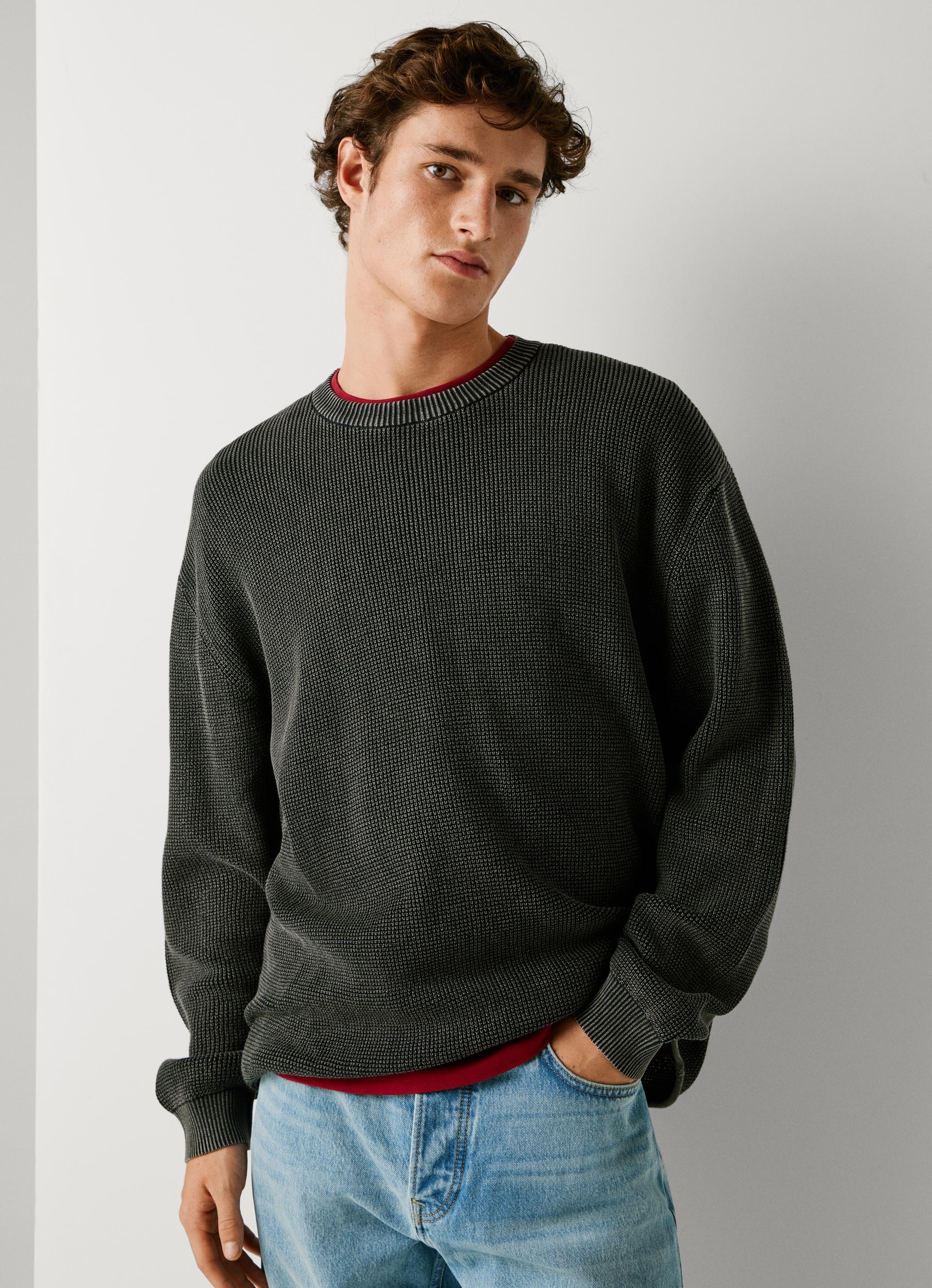 Image of Pepe Jeans Strickpullover "FRANK" meliert