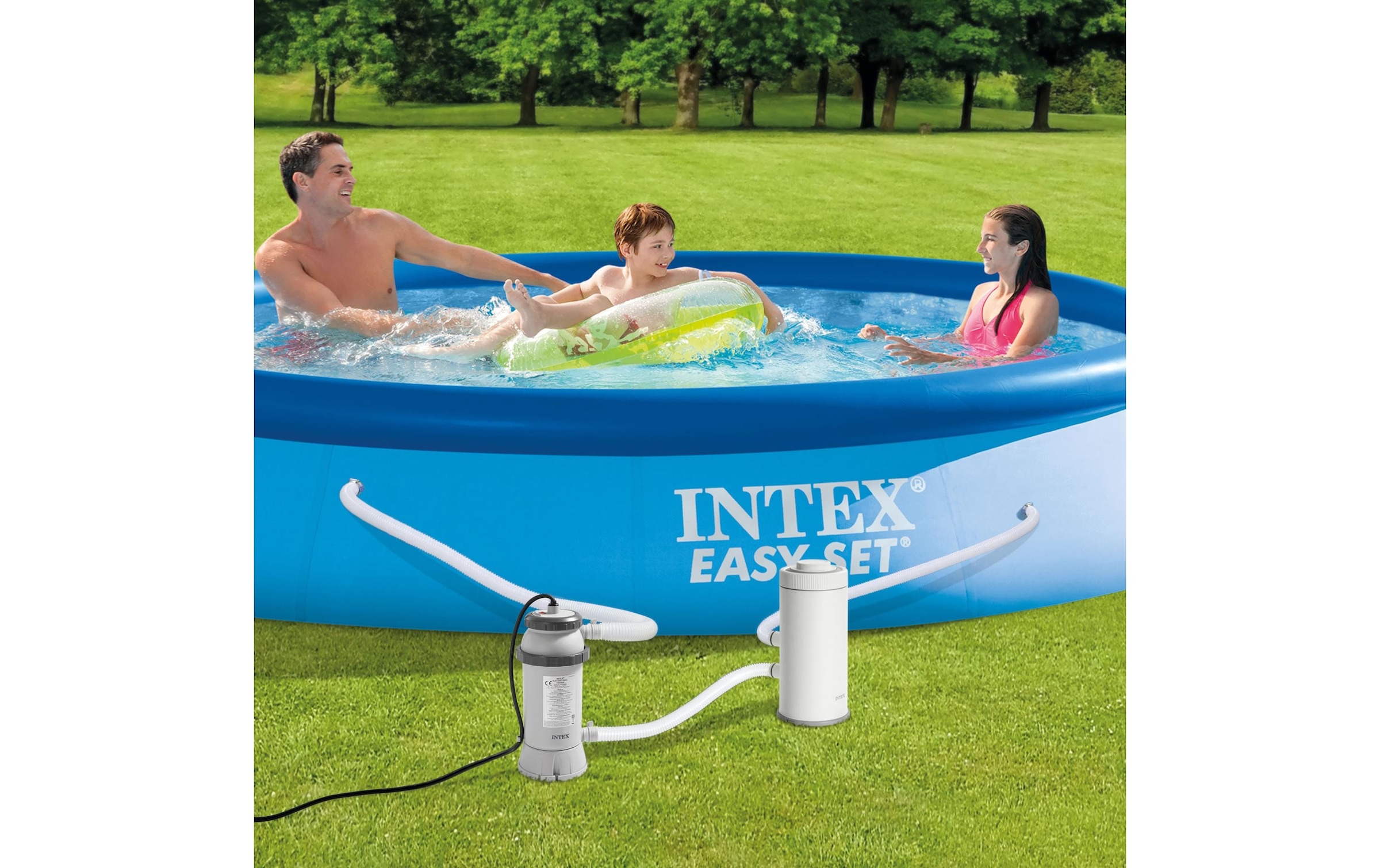 Intex Pompe à chaleur de piscine »Pool Heizung (RCD)« pour Easy Set et piscines rondes jusqu’à 4,57 m de diamètre