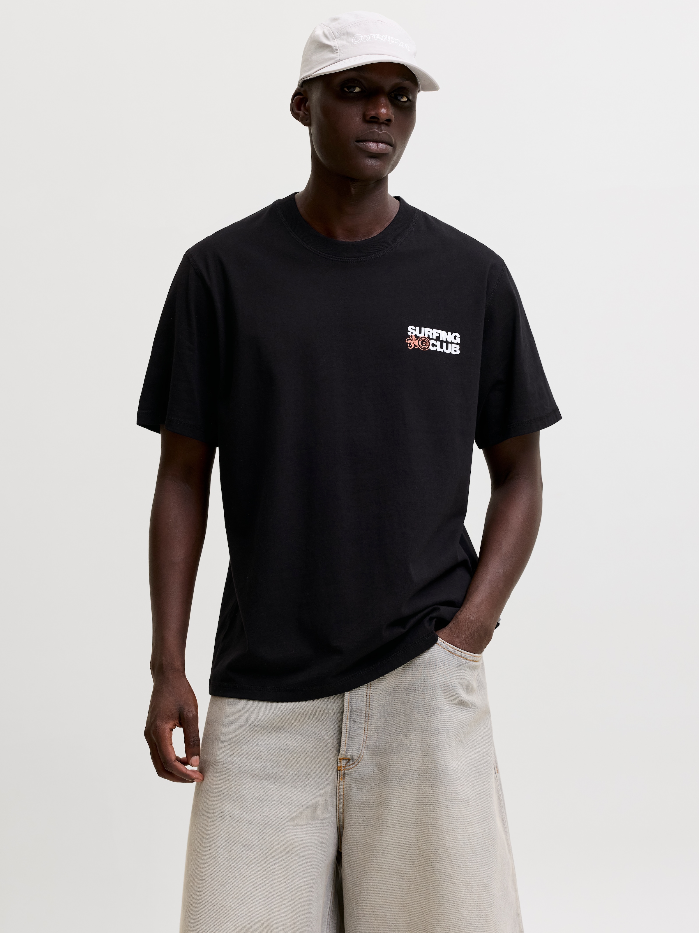 Image of Jack & Jones T-Shirt "JCOMARINA BACK PRINT TEE SS CREW NECK" mit Print
