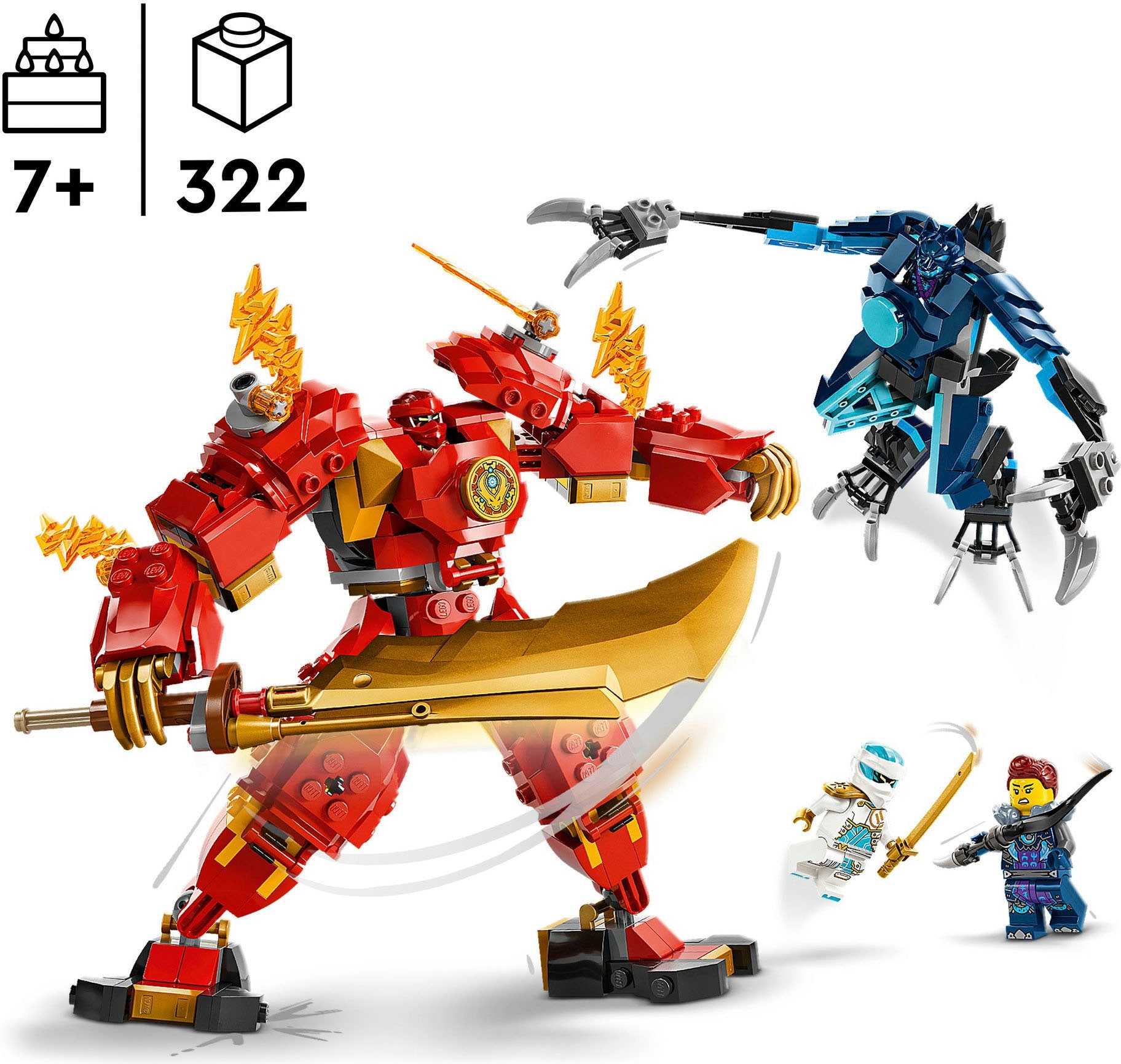 LEGO® Pions de construction »Kais Feuermech (71808), LEGO Ninjago« Made in Europe