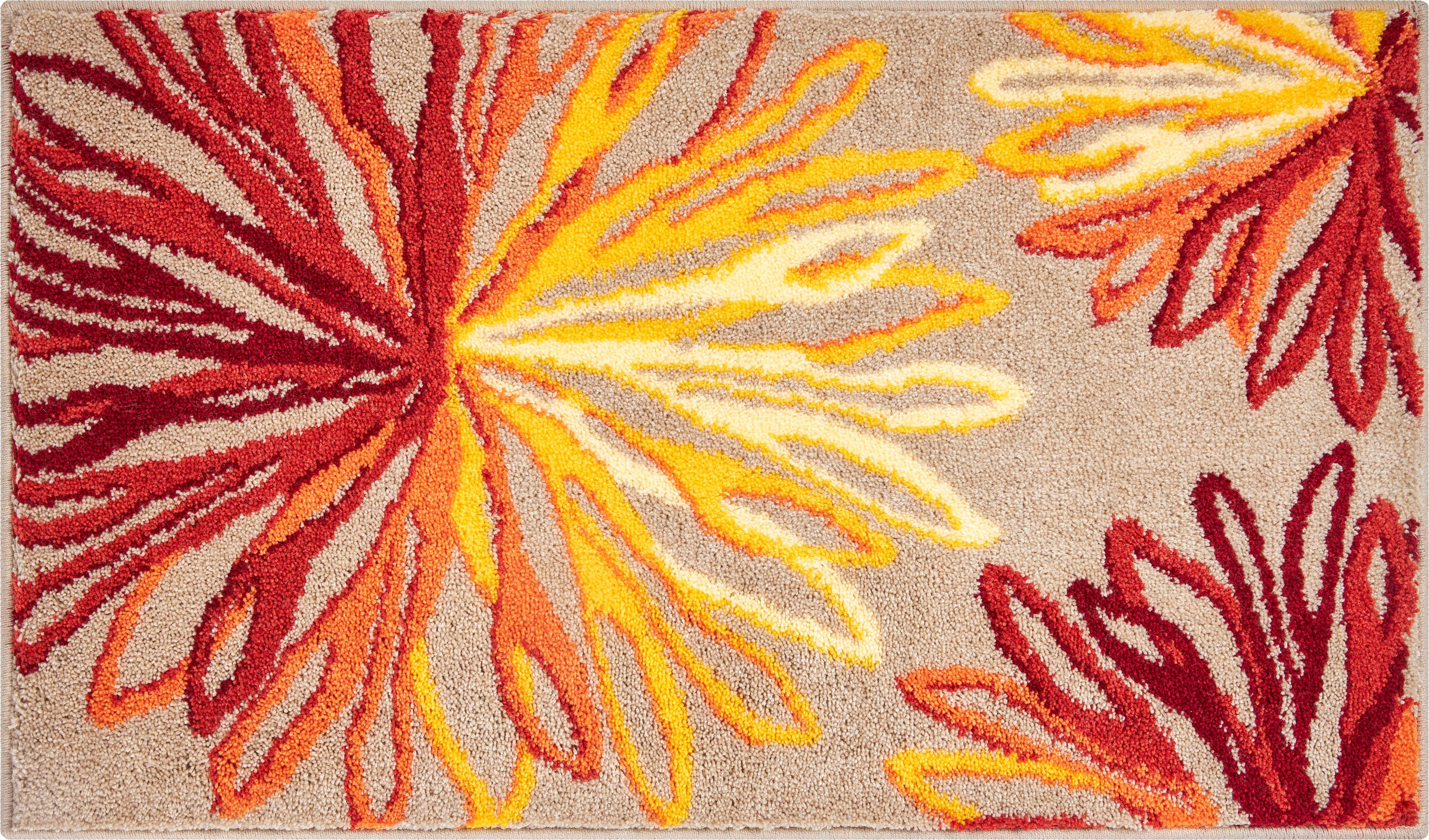 Grund Badematte »Art«, rutschhemmend beschichtet, fussbodenheizungsgeeignet, florales Muster, elegante Badematte