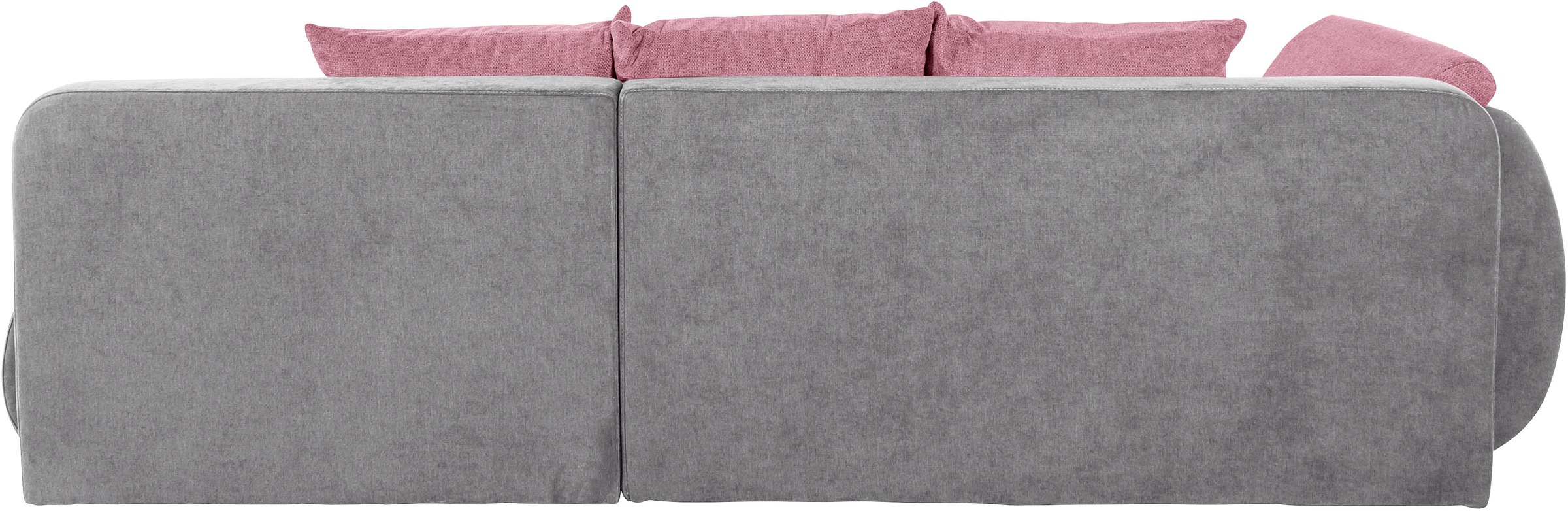 INOSIGN Ecksofa »Imola, elegant und modern, aktuelle Steppung im Sitz, bequem, L-Form«, frei im Raum stellbar, wahlweise mit Bettfunktion und Bettkasten