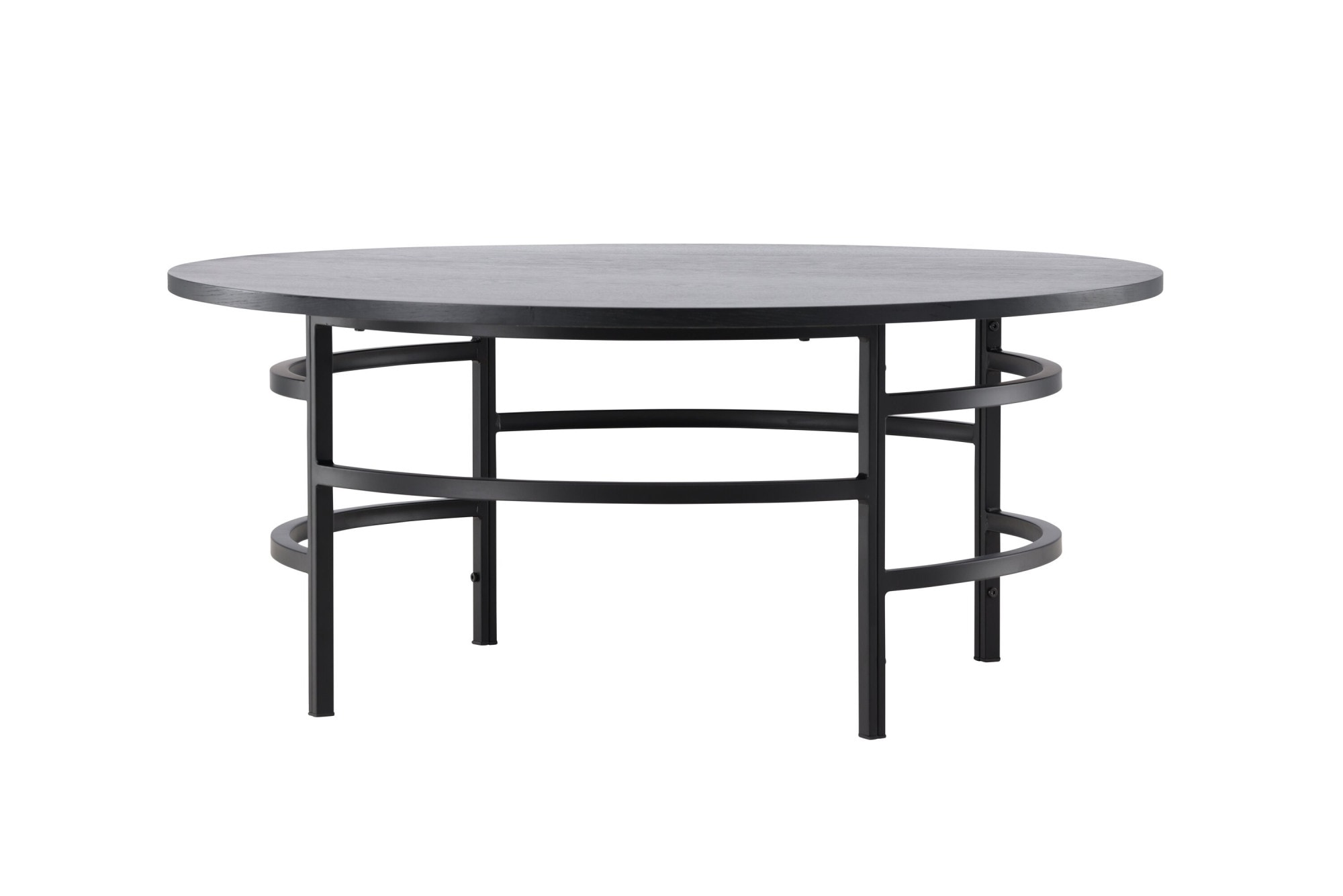 Venture Home Couchtisch »Copenhagen, runder Couchtisch Ø 100 cm in skandinavischer Eleganz« Sofatisch, MDF, Metallbeine, rund, abgerundet, modern