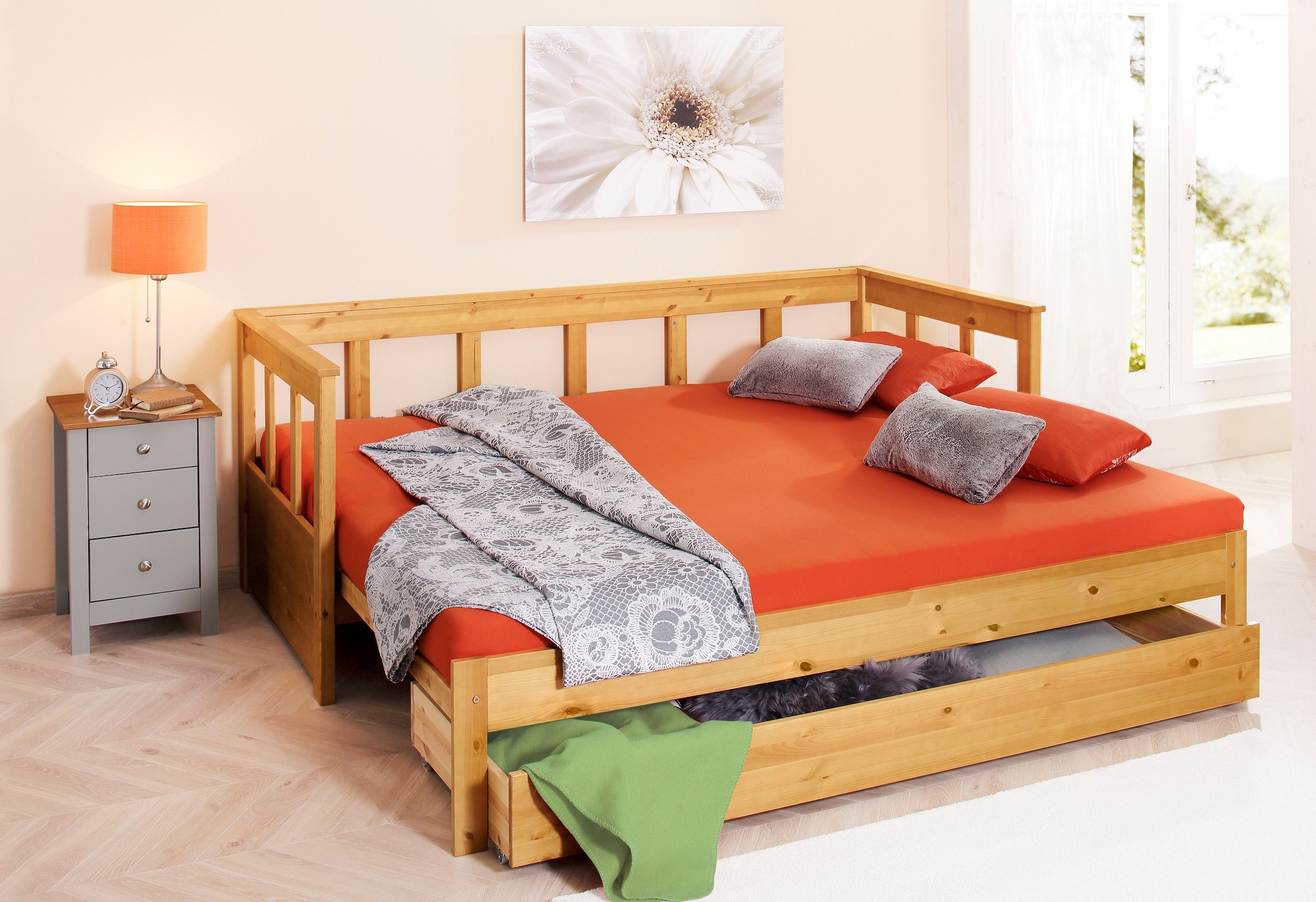GOODproduct Schubkasten »KERO« Set, 2 Stk. tlg. passend zum Massivholzbett 'KERO', Breite 192 cm