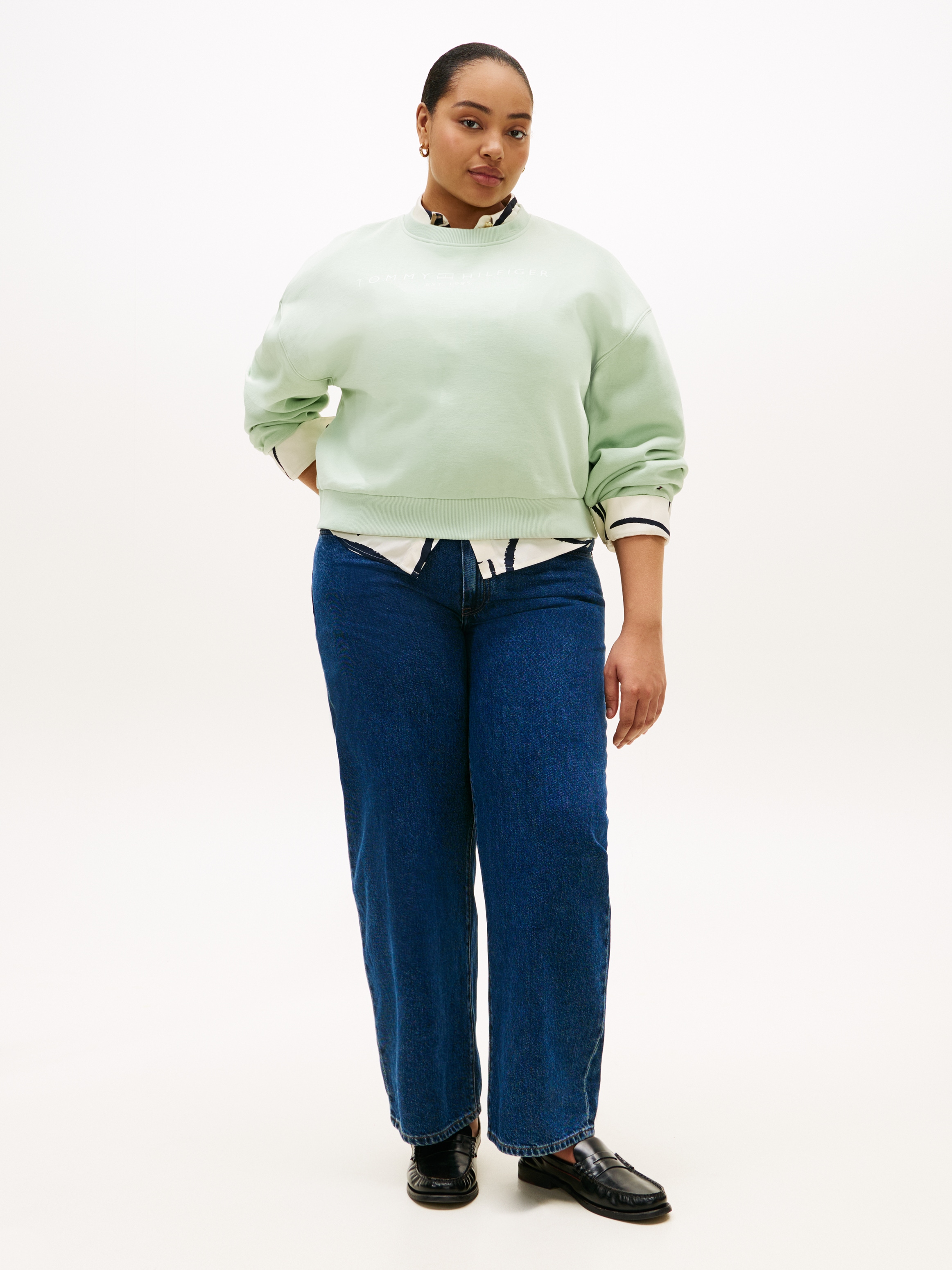 Tommy Hilfiger Curve Jeans coupe régulière »CRV DNM EMI BARREL RW« in grossen Grössen